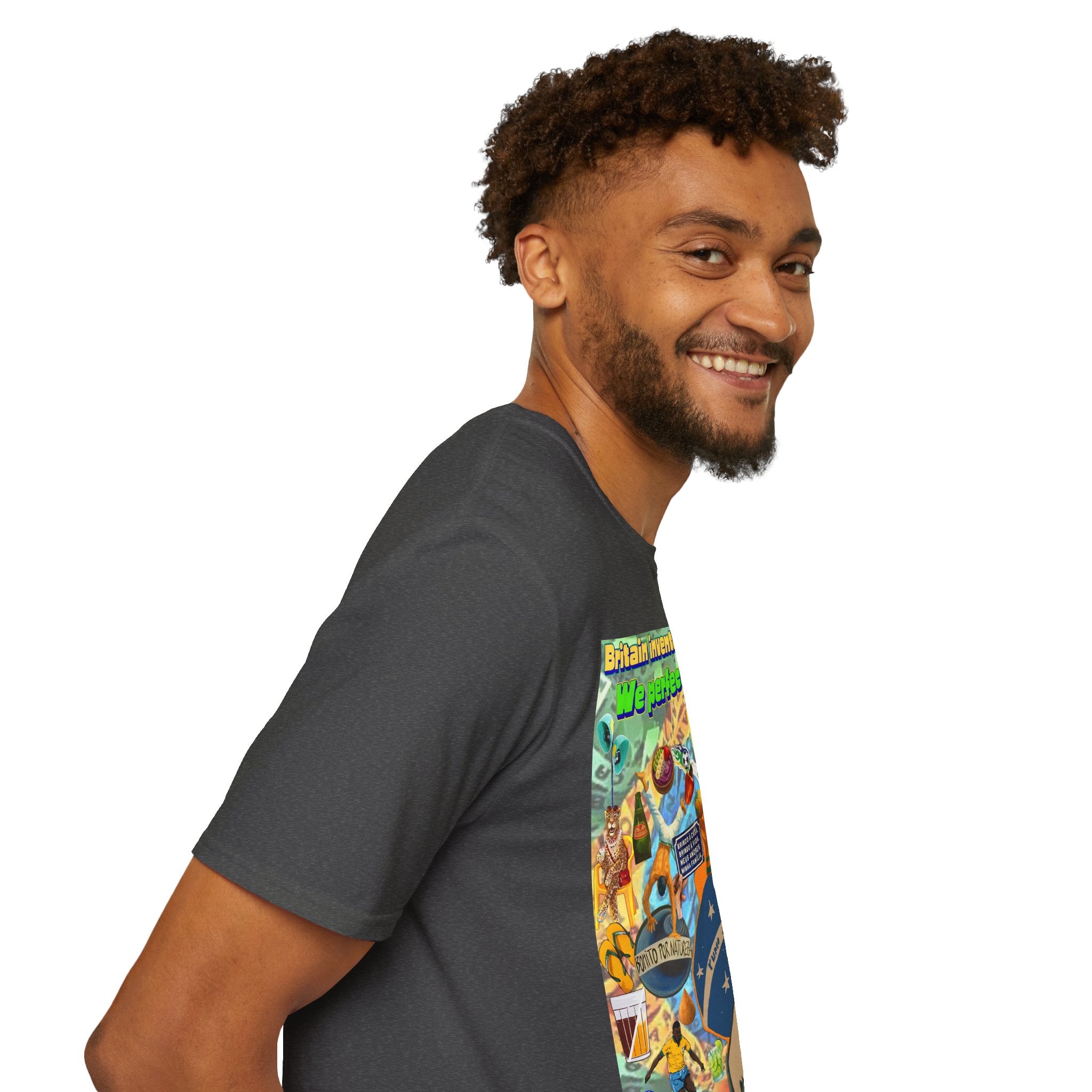 Unisex Graphic T-Shirt | Brasil x Britain - O jogo nasceu lá, mas o Brasil o elevou a outro patamar!