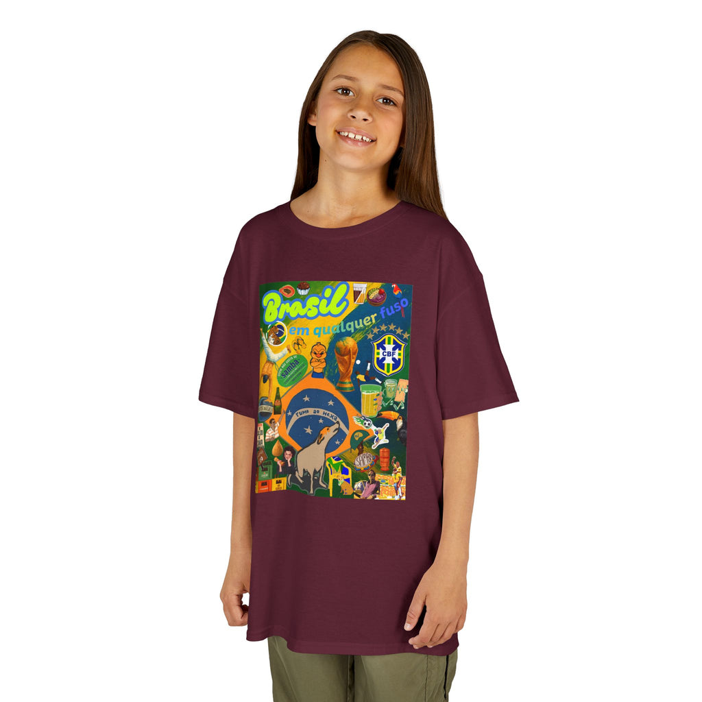 Unisex Kids 100% Algodão | Brasil em qualquer fuso!