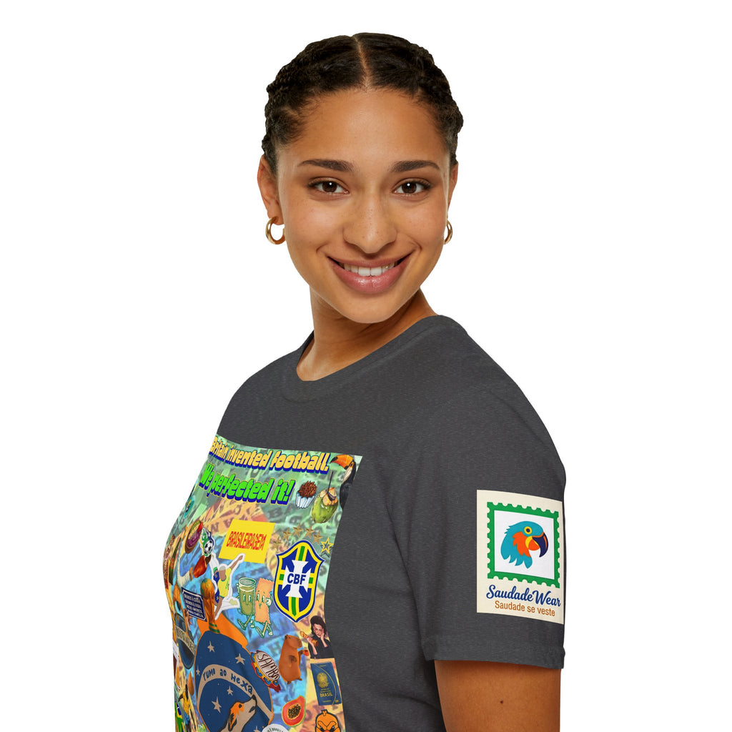 Unisex Graphic T-Shirt | Brasil x Britain - O jogo nasceu lá, mas o Brasil o elevou a outro patamar!