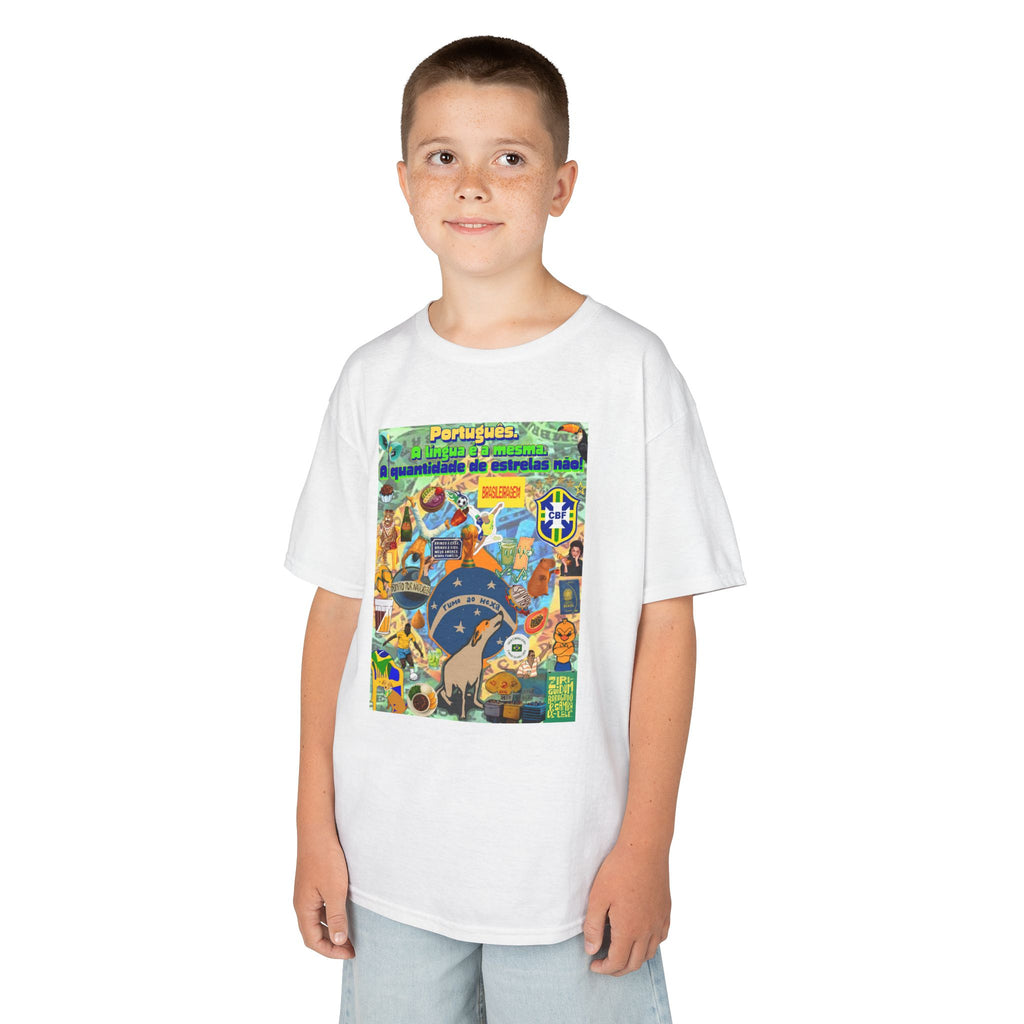 Unisex Kids 100% Algodão | Brasil x Portugal