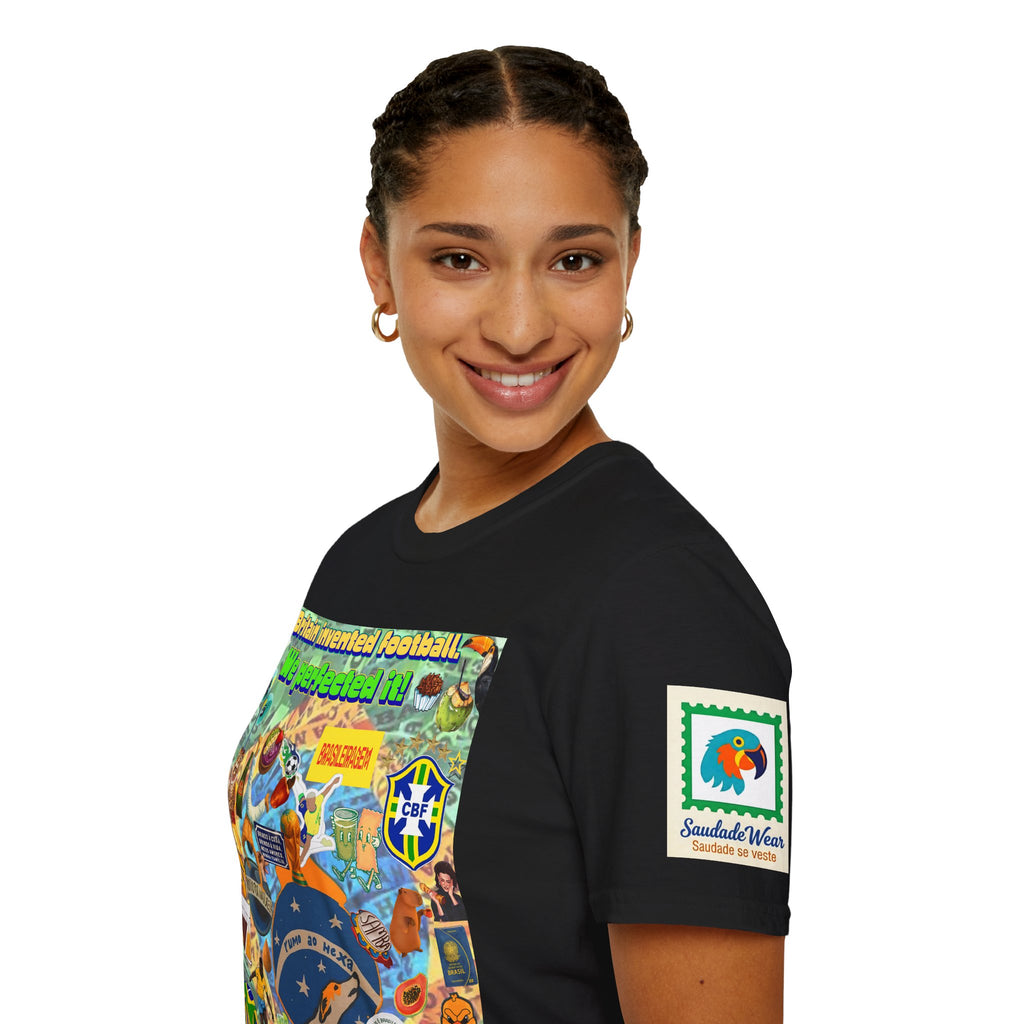 Unisex Graphic T-Shirt | Brasil x Britain - O jogo nasceu lá, mas o Brasil o elevou a outro patamar!