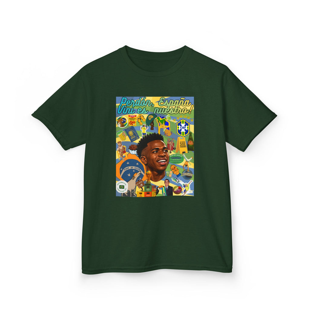 Unisex Kids 100% Algodão | Brasil x Espanha