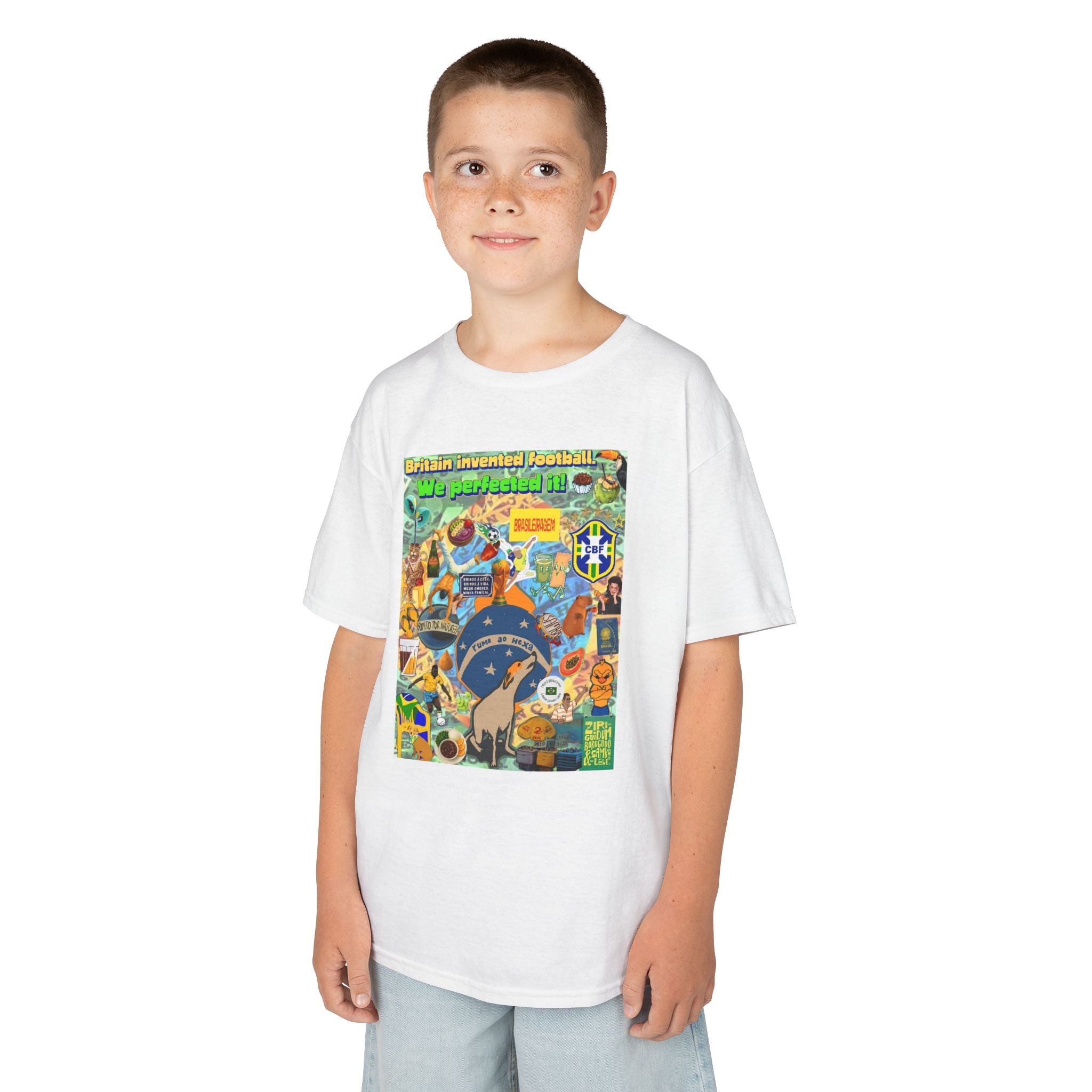 Unisex Kids 100% Algodão | Brasil x Britain - O jogo nasceu lá, mas o Brasil o elevou a outro patamar!