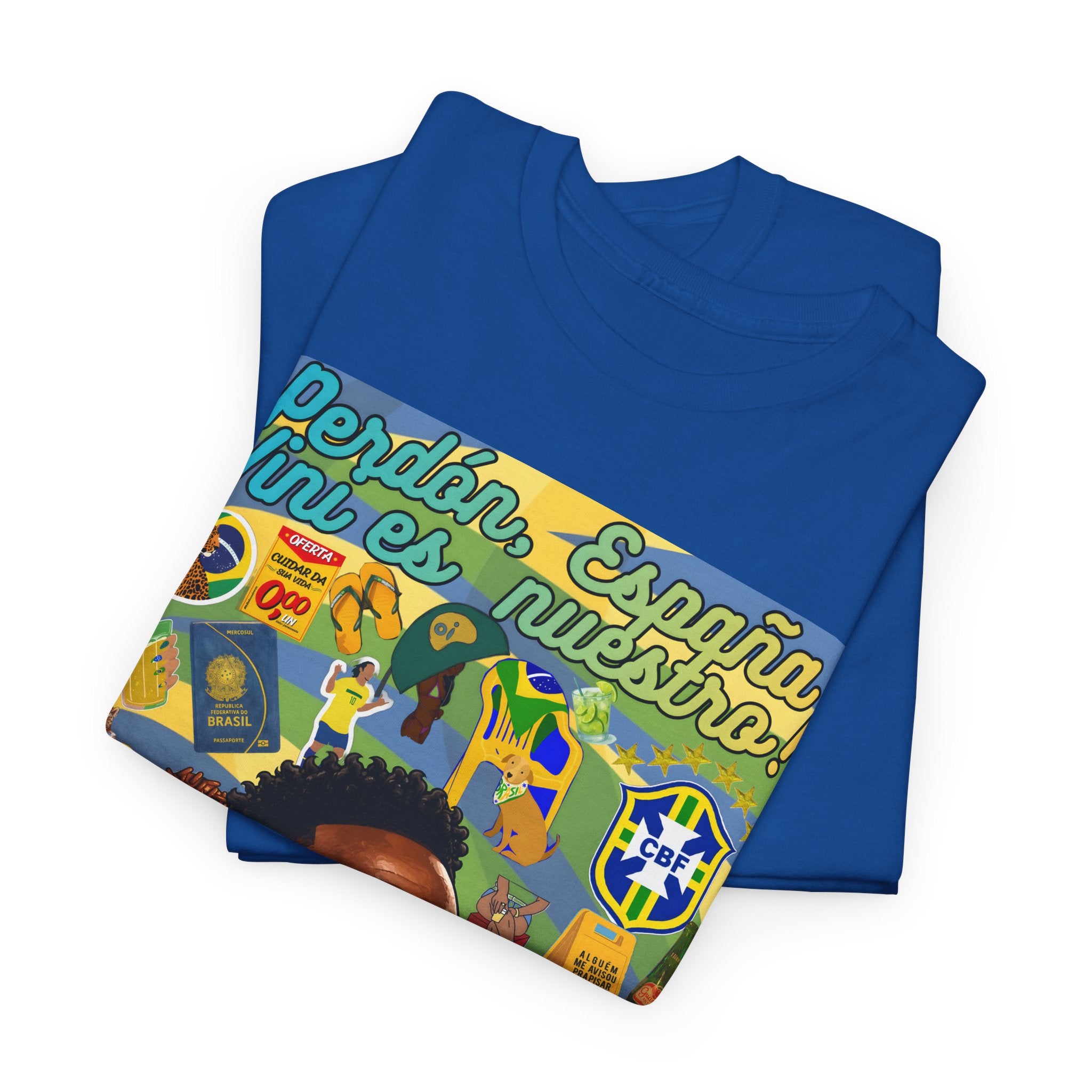 Unisex 100% Algodão OEKO-TEX®  | Brasil x Espanha