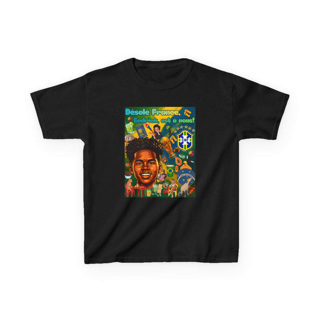 Unisex Kids 100% Algodão | Brasil x França
