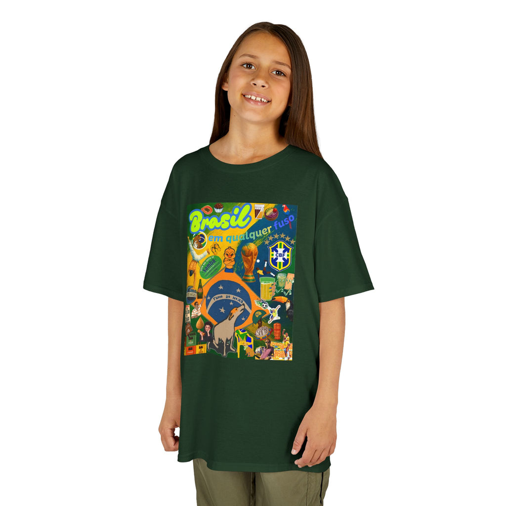 Unisex Kids 100% Algodão | Brasil em qualquer fuso!