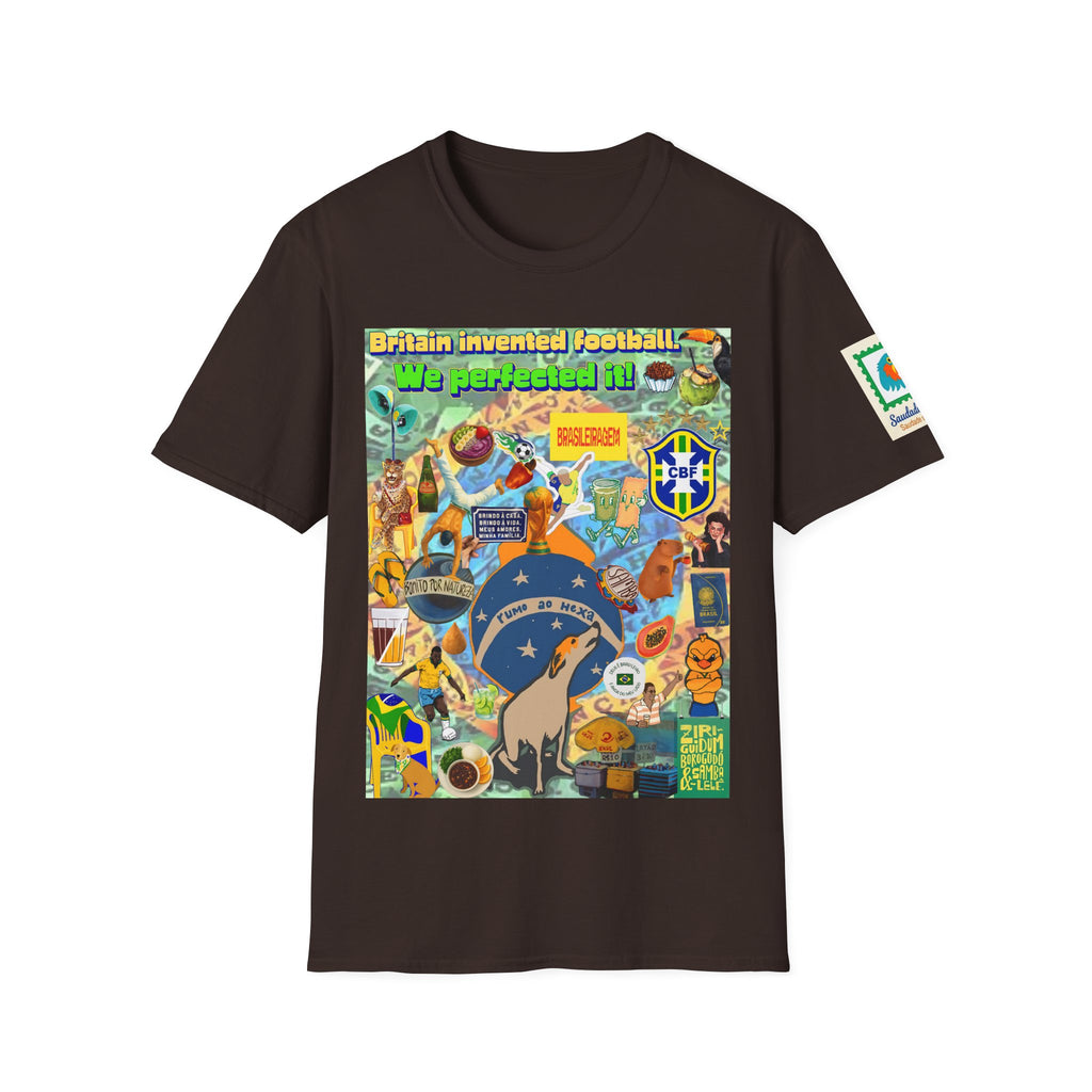 Unisex Graphic T-Shirt | Brasil x Britain - O jogo nasceu lá, mas o Brasil o elevou a outro patamar!