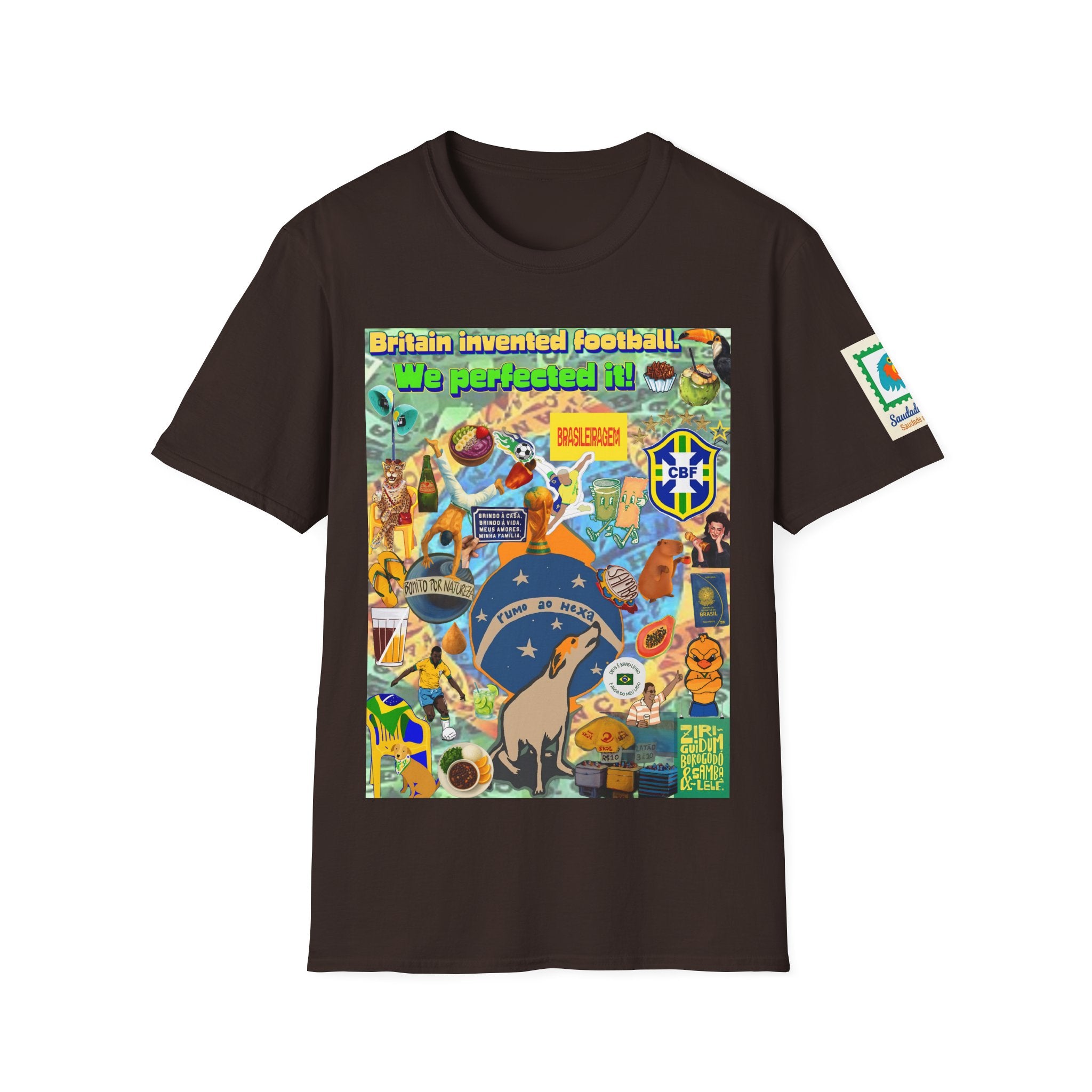 Unisex Graphic T-Shirt | Brasil x Britain - O jogo nasceu lá, mas o Brasil o elevou a outro patamar!