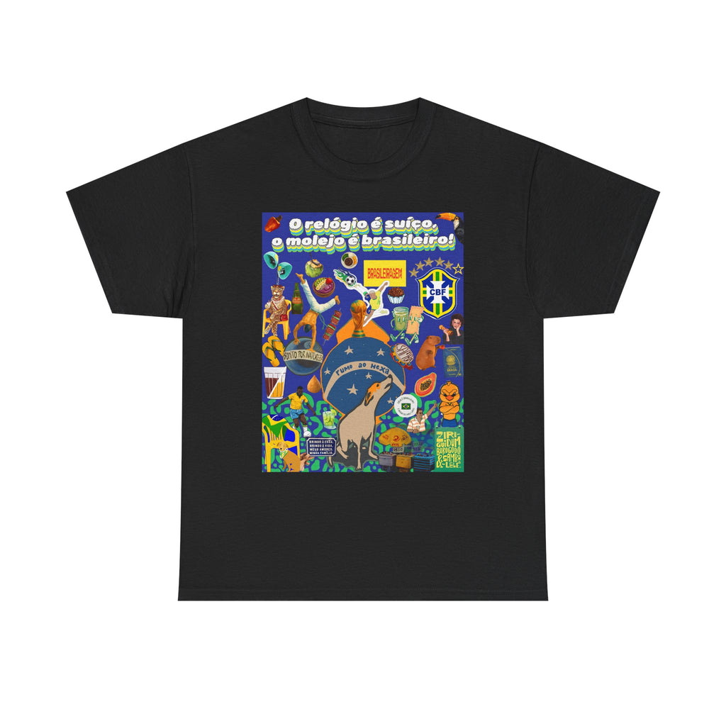 Unisex 100% Algodão OEKO-TEX®  | Brasil x Suíça - O relógio é suíço, mas o molejo é nosso!