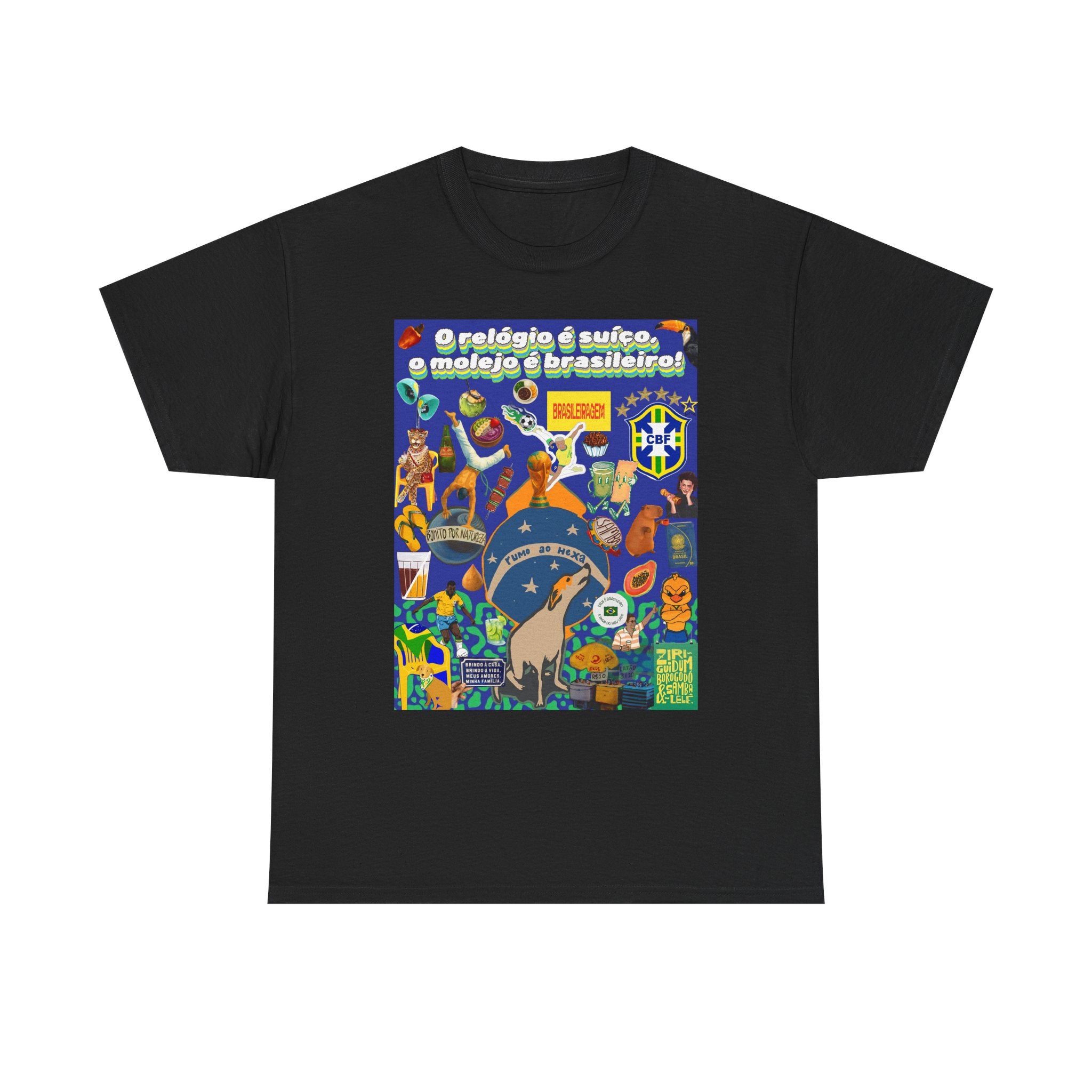 Unisex 100% Algodão OEKO-TEX®  | Brasil x Suíça - O relógio é suíço, mas o molejo é nosso!