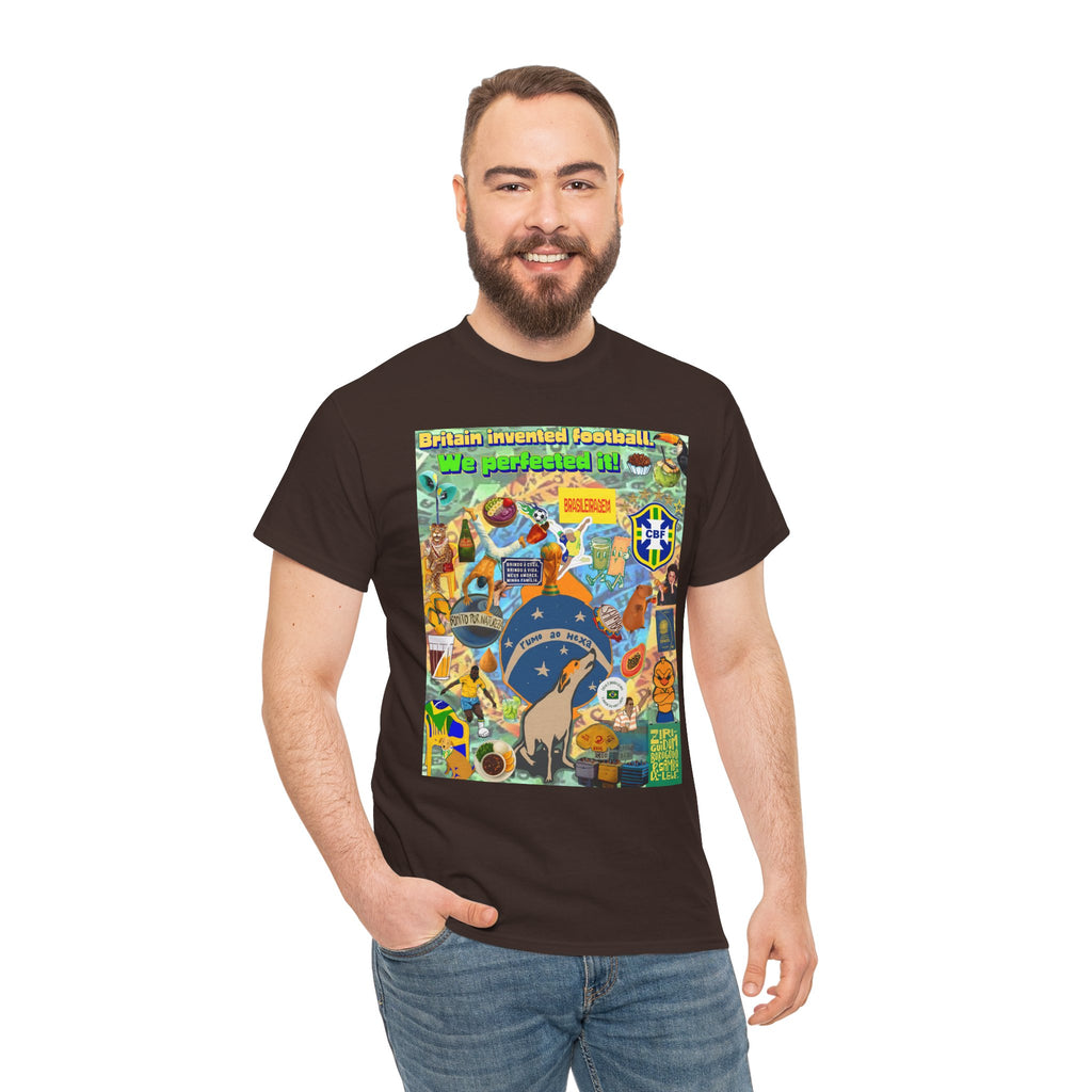 Unisex 100% Algodão OEKO-TEX®  | Brasil x Britain - O jogo nasceu lá, mas o Brasil o elevou a outro patamar!