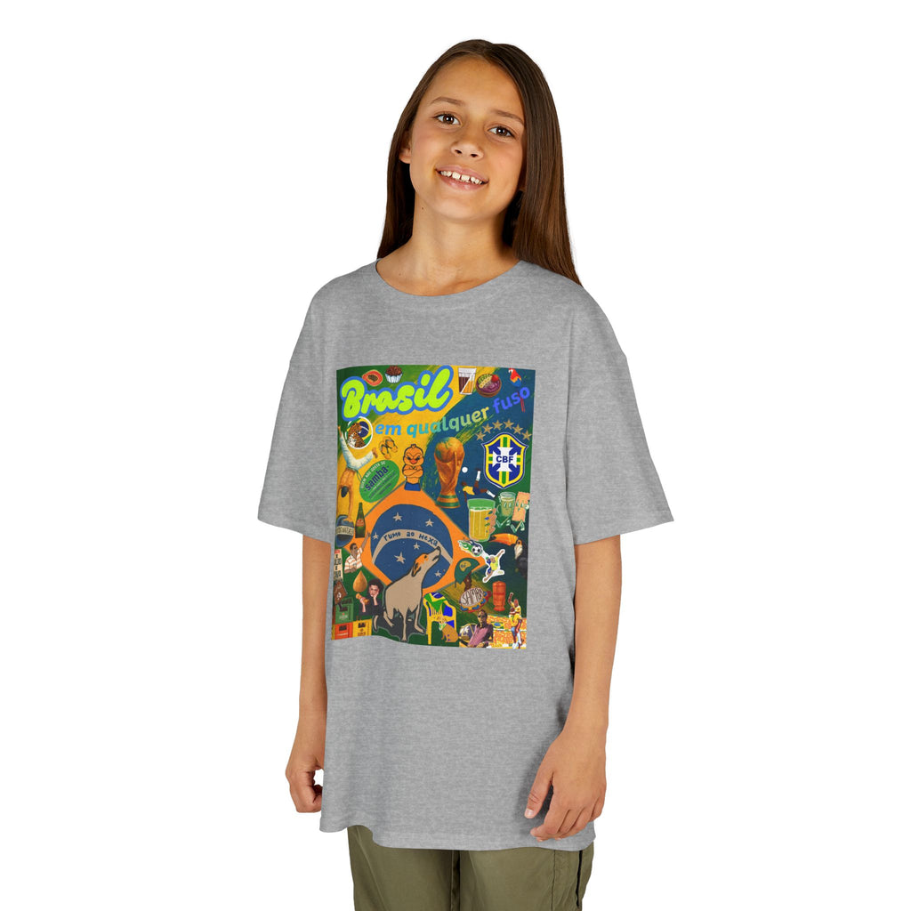Unisex Kids 100% Algodão | Brasil em qualquer fuso!