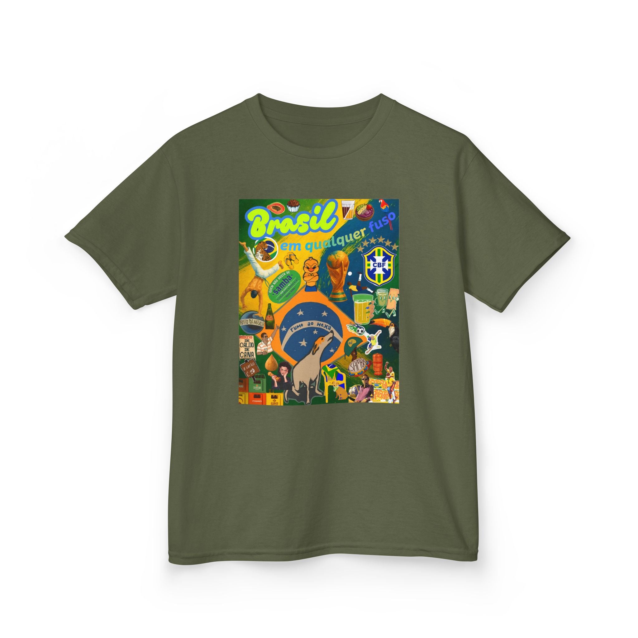 Unisex Kids 100% Algodão | Brasil em qualquer fuso!