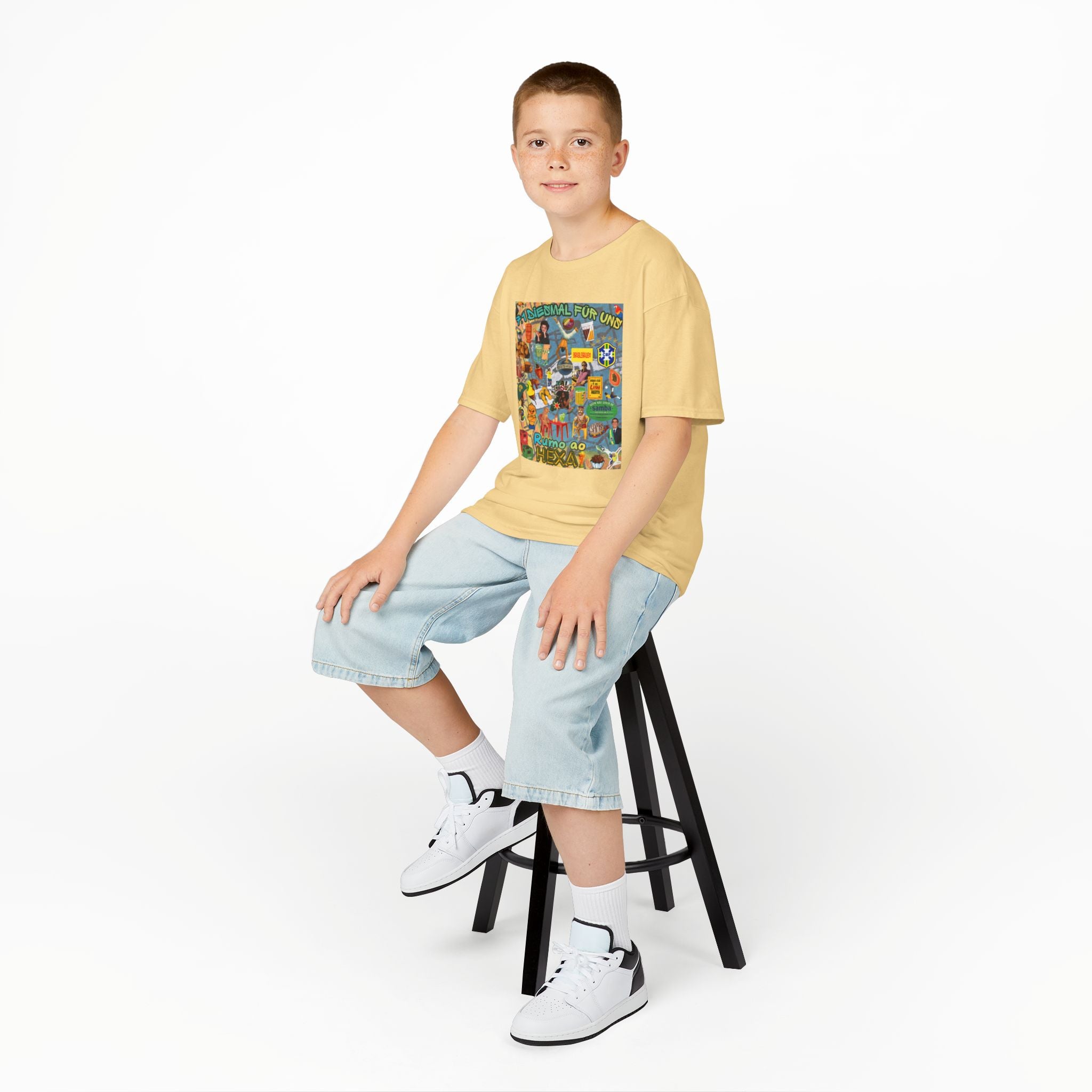 Unisex Kids 100% Algodão | Brasil x Alemanha