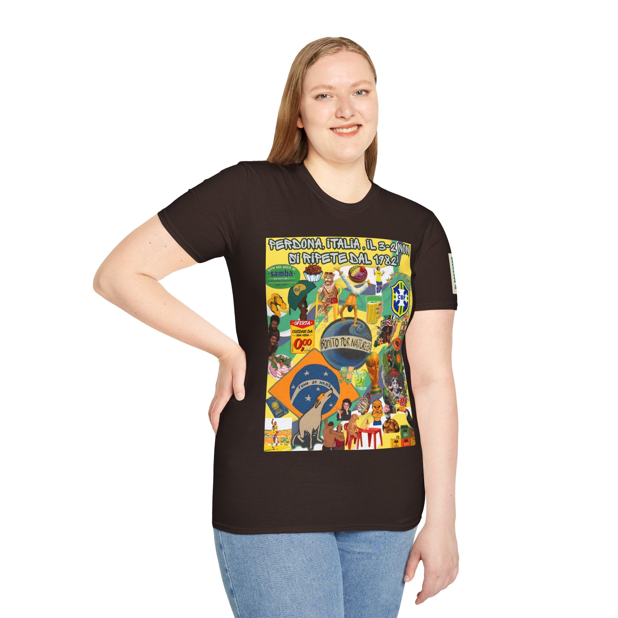 Unisex Graphic T-Shirt | Brasil x Itália