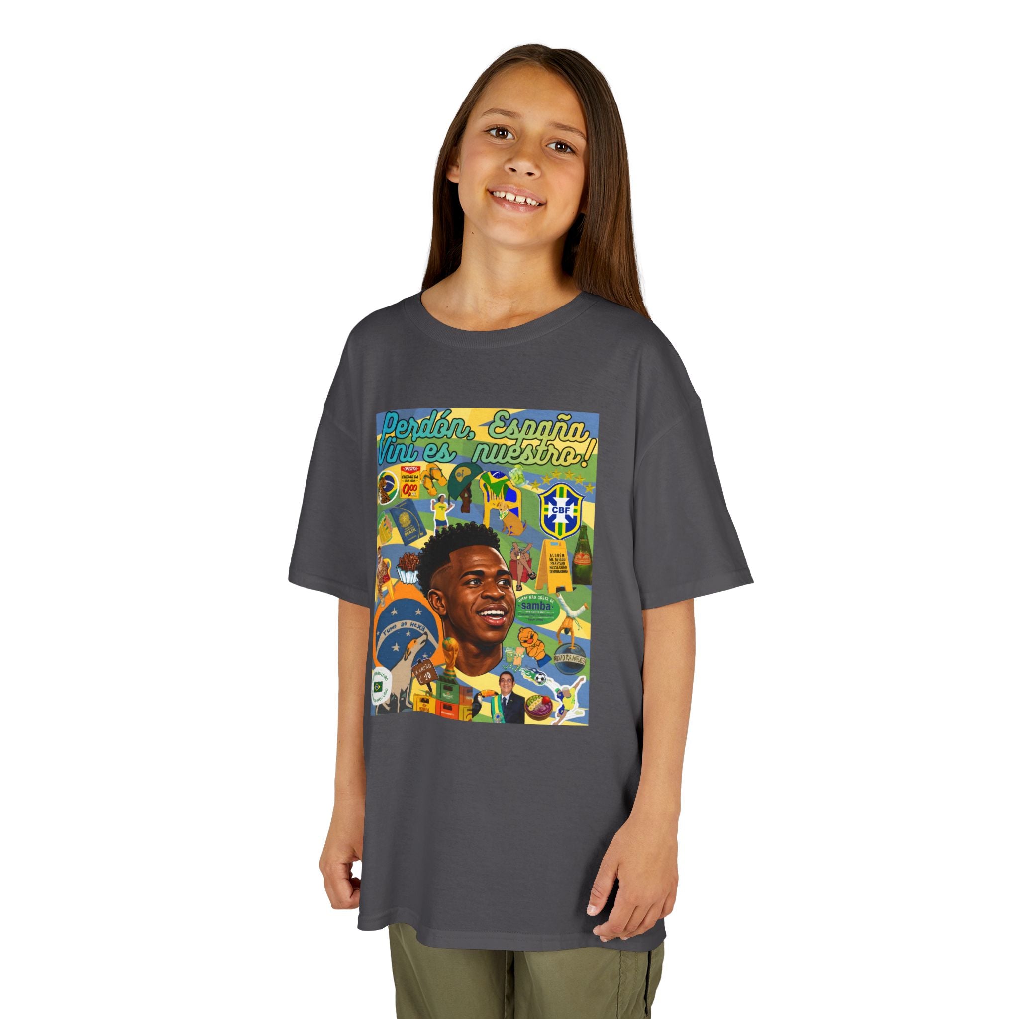 Unisex Kids 100% Algodão | Brasil x Espanha