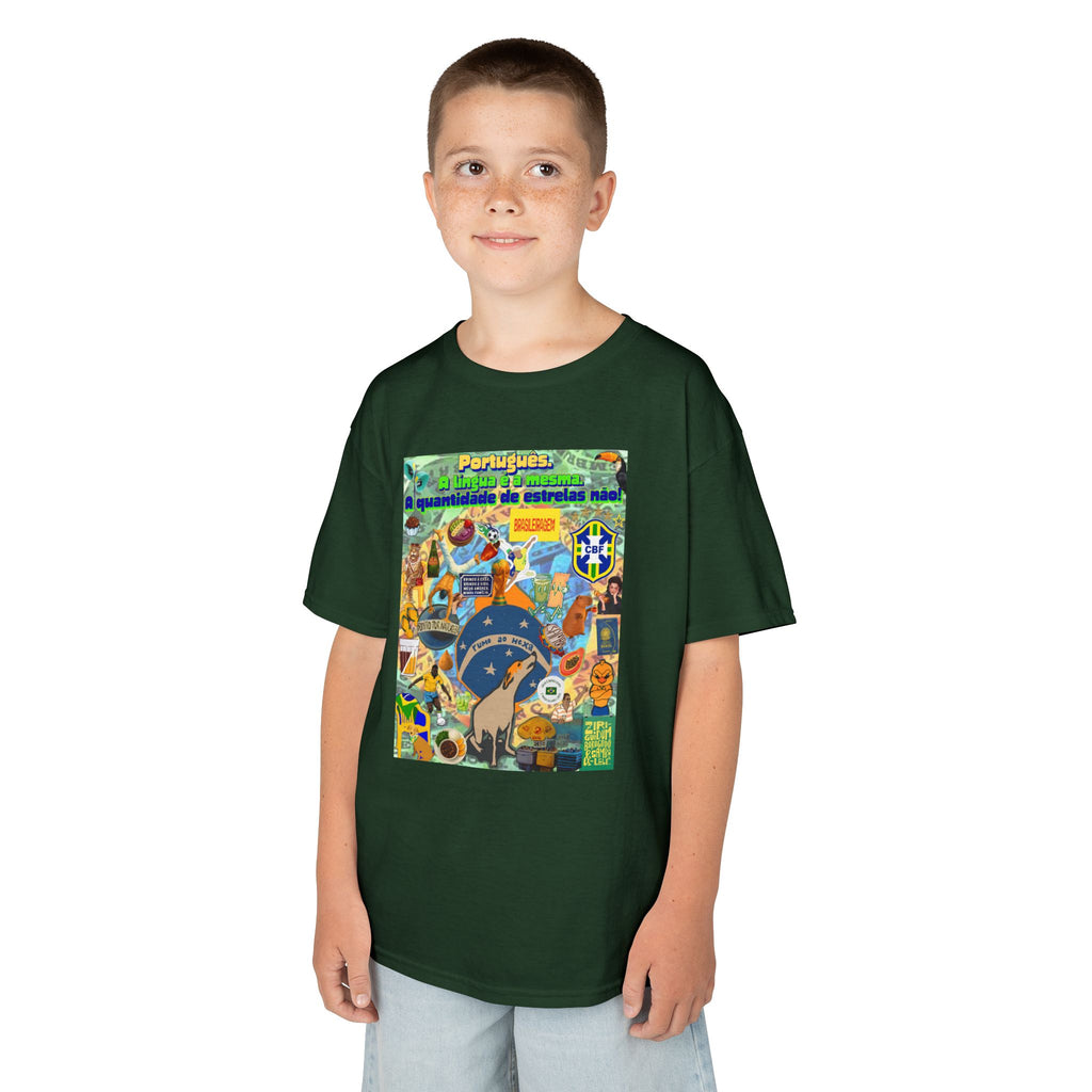 Unisex Kids 100% Algodão | Brasil x Portugal