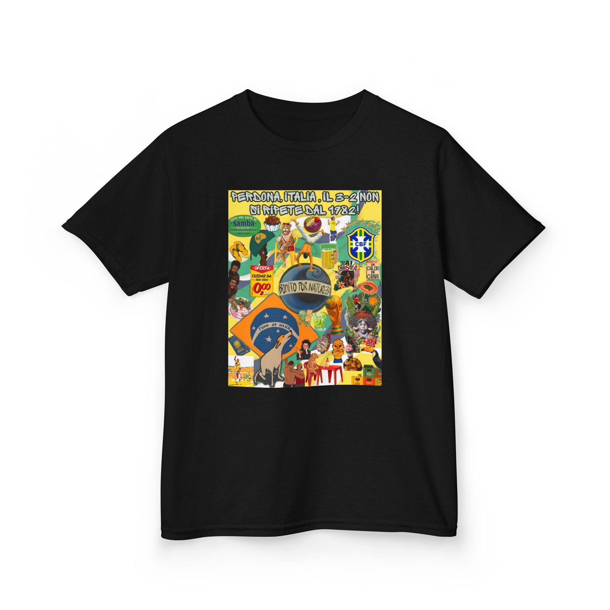 Unisex Kids 100% Algodão | Brasil x Itália