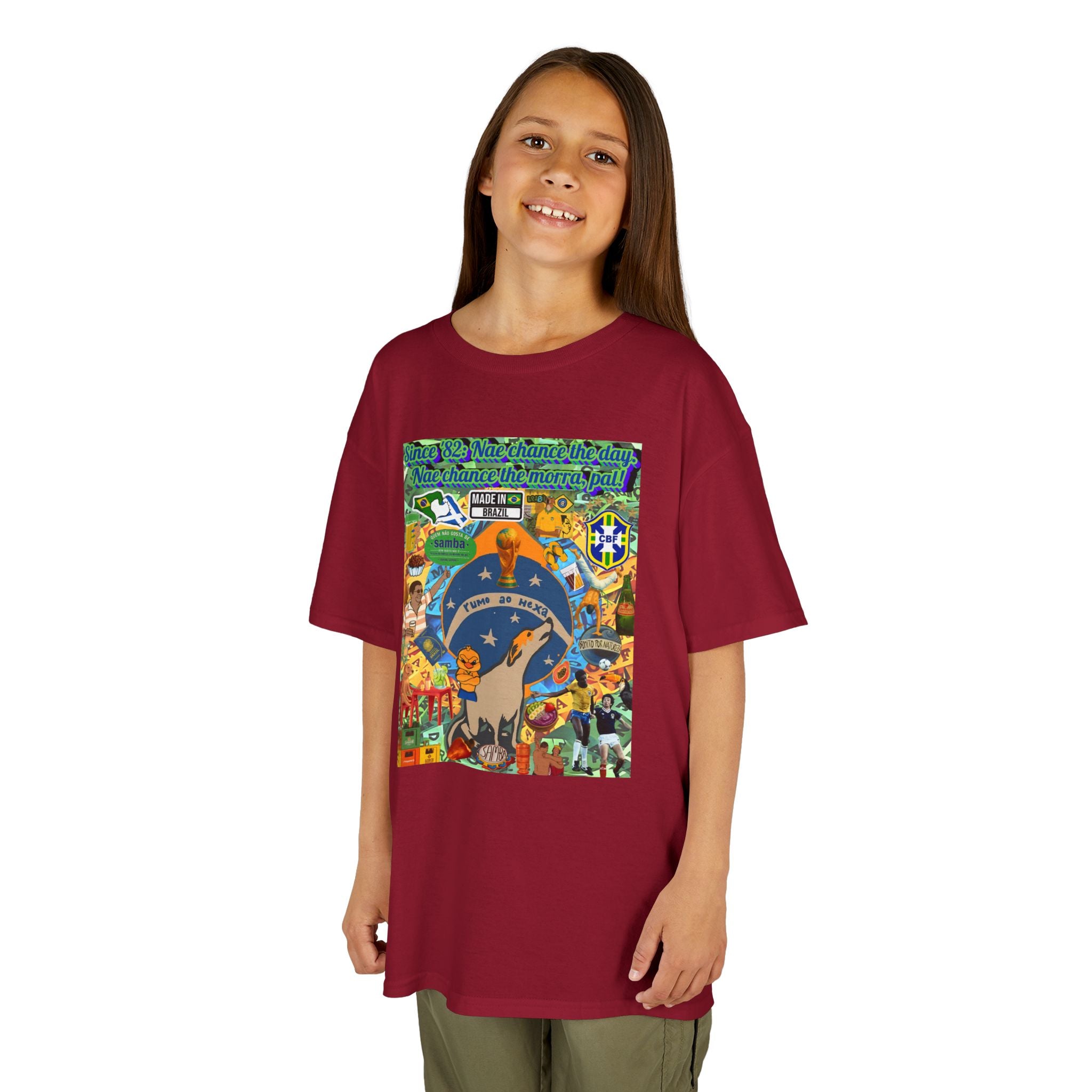 Unisex Kids 100% Algodão- Brasil x Escócia
