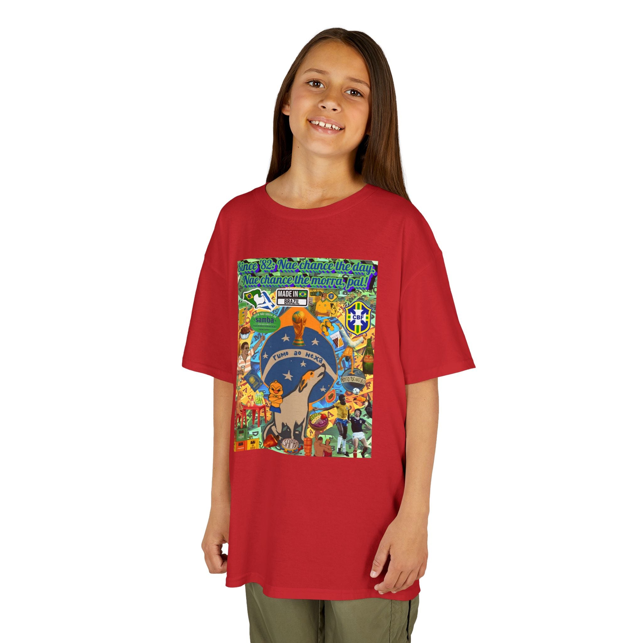 Unisex Kids 100% Algodão- Brasil x Escócia