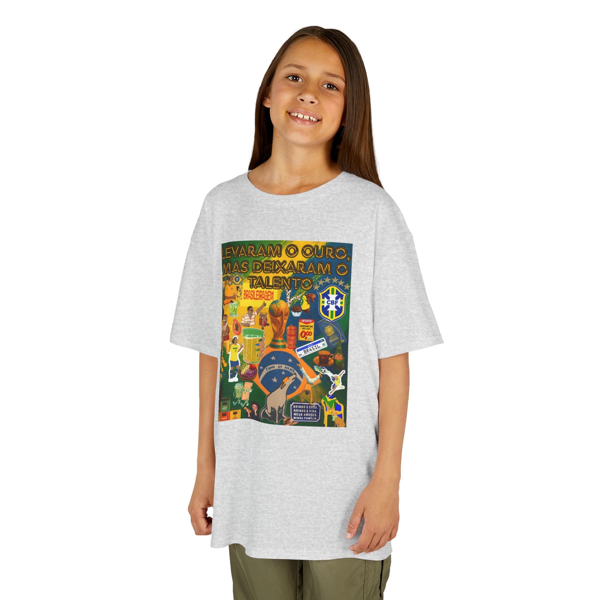 Unisex Kids 100% Algodão | Brasil x Portugal