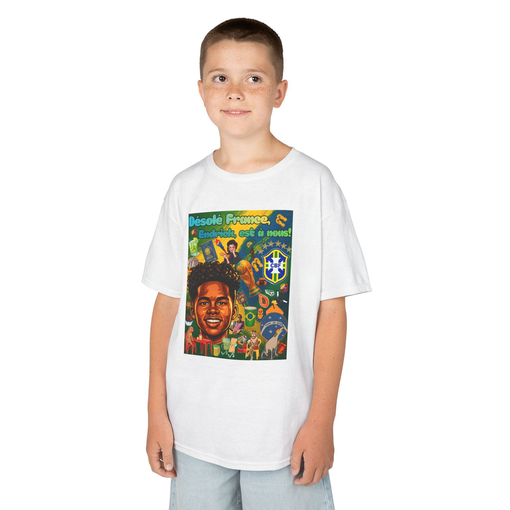 Unisex Kids 100% Algodão | Brasil x França