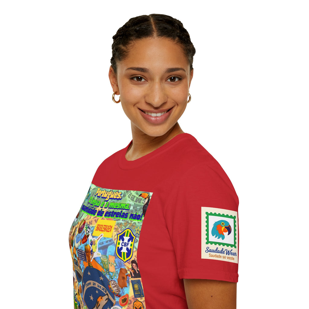 Unisex Graphic T-Shirt | Brasil x Portugal- Quantidade de estrelas!