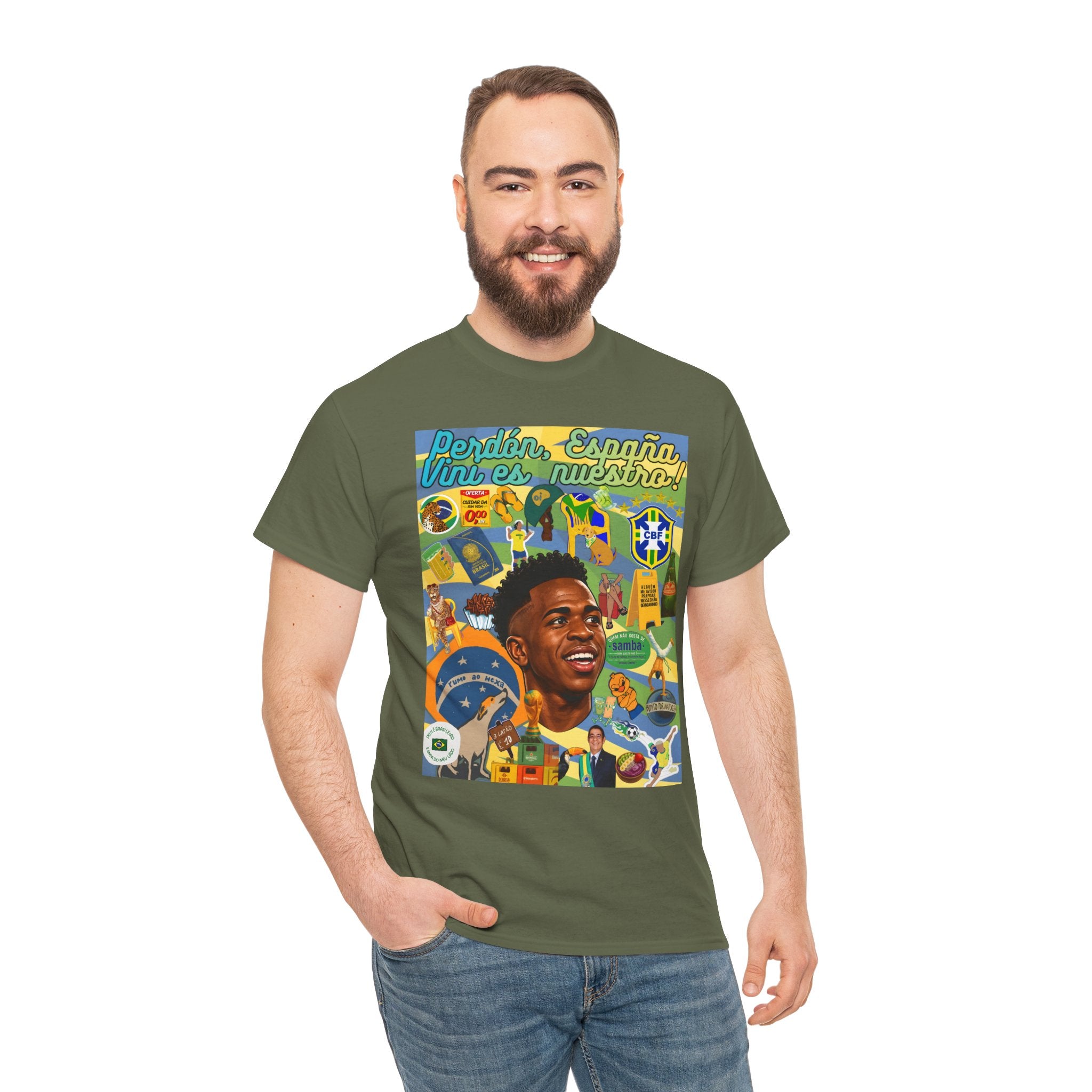 Unisex 100% Algodão OEKO-TEX®  | Brasil x Espanha