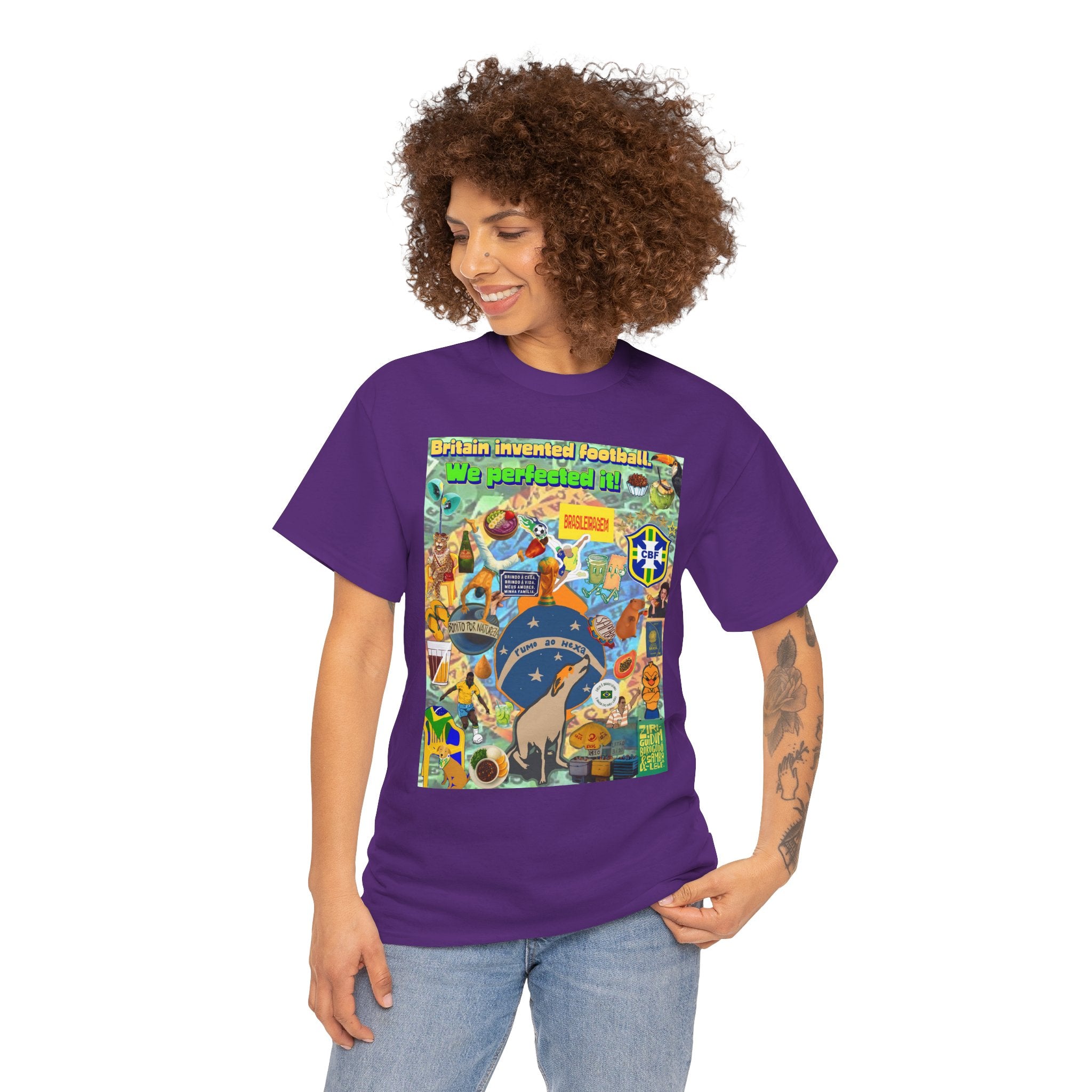 Unisex 100% Algodão OEKO-TEX®  | Brasil x Britain - O jogo nasceu lá, mas o Brasil o elevou a outro patamar!