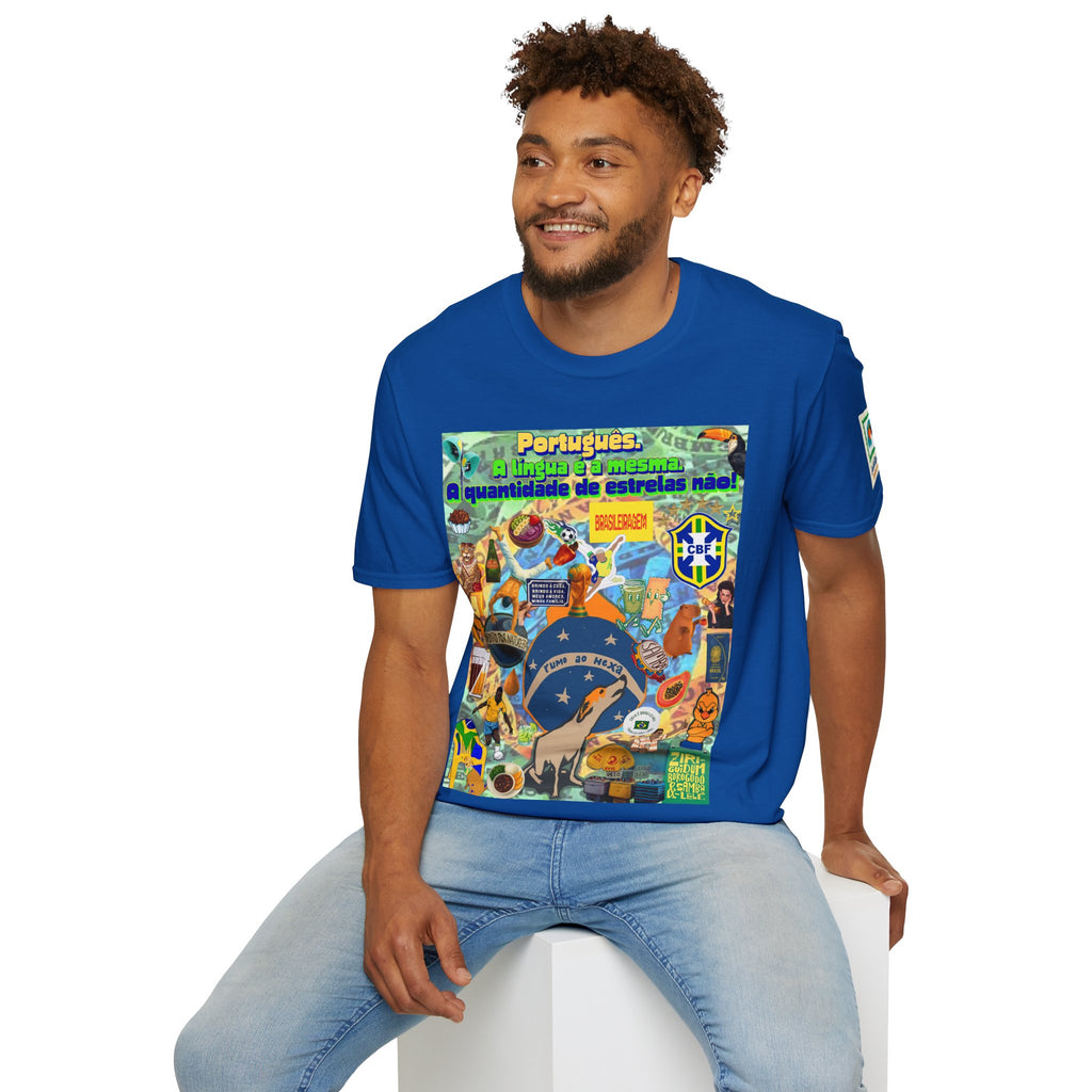 Unisex Graphic T-Shirt | Brasil x Portugal- Quantidade de estrelas!