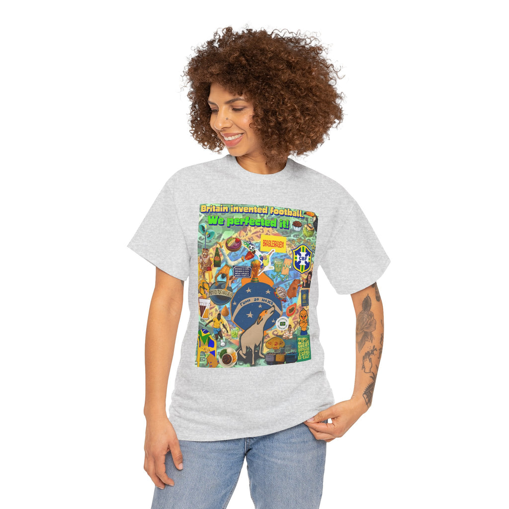 Unisex 100% Algodão OEKO-TEX®  | Brasil x Britain - O jogo nasceu lá, mas o Brasil o elevou a outro patamar!