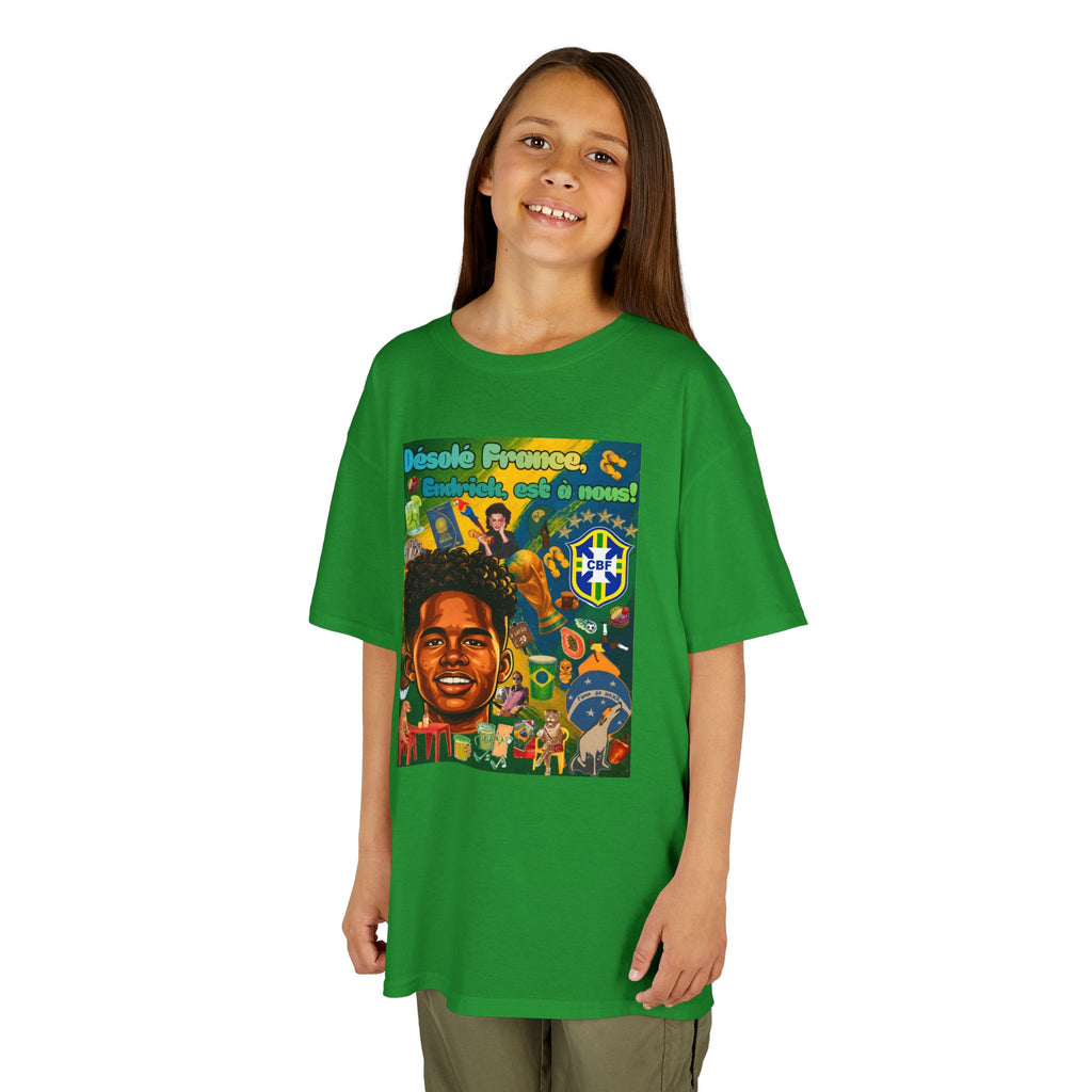 Unisex Kids 100% Algodão | Brasil x França