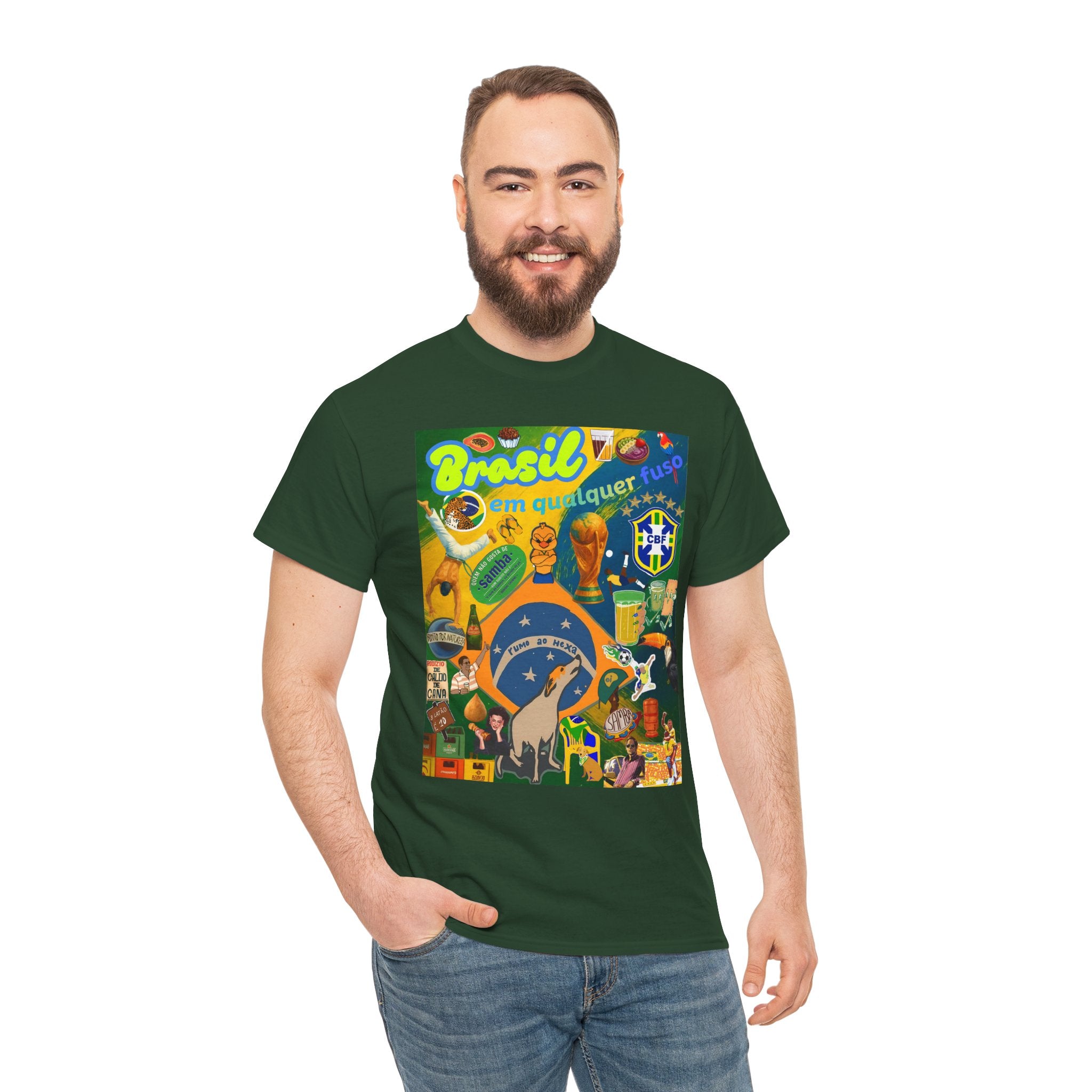 Unisex 100% Algodão OEKO-TEX®  | Brasil em qualquer fuso!