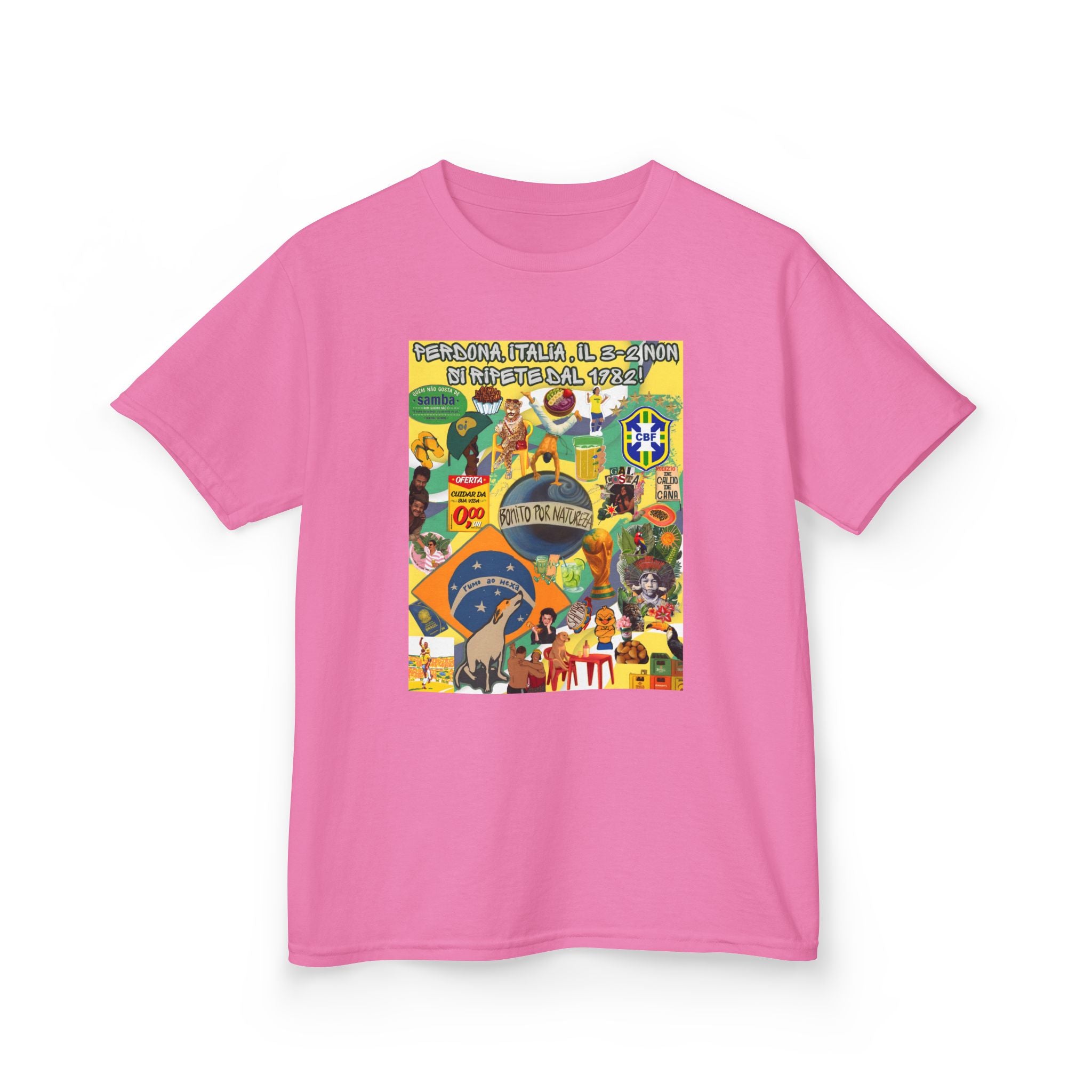 Unisex Kids 100% Algodão | Brasil x Itália