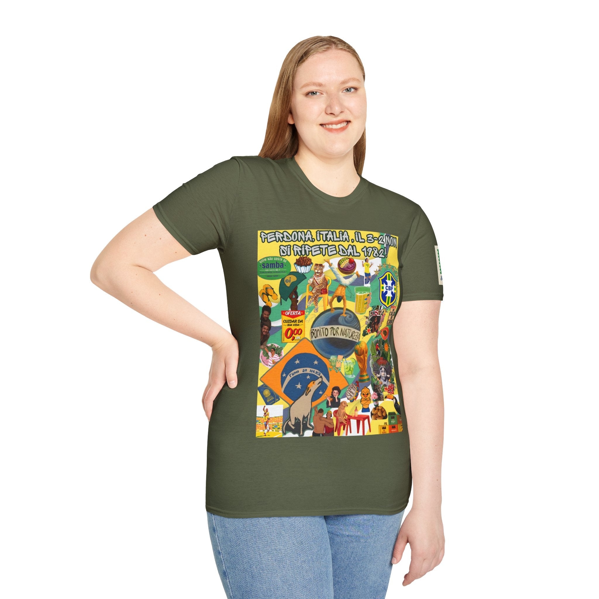 Unisex Graphic T-Shirt | Brasil x Itália