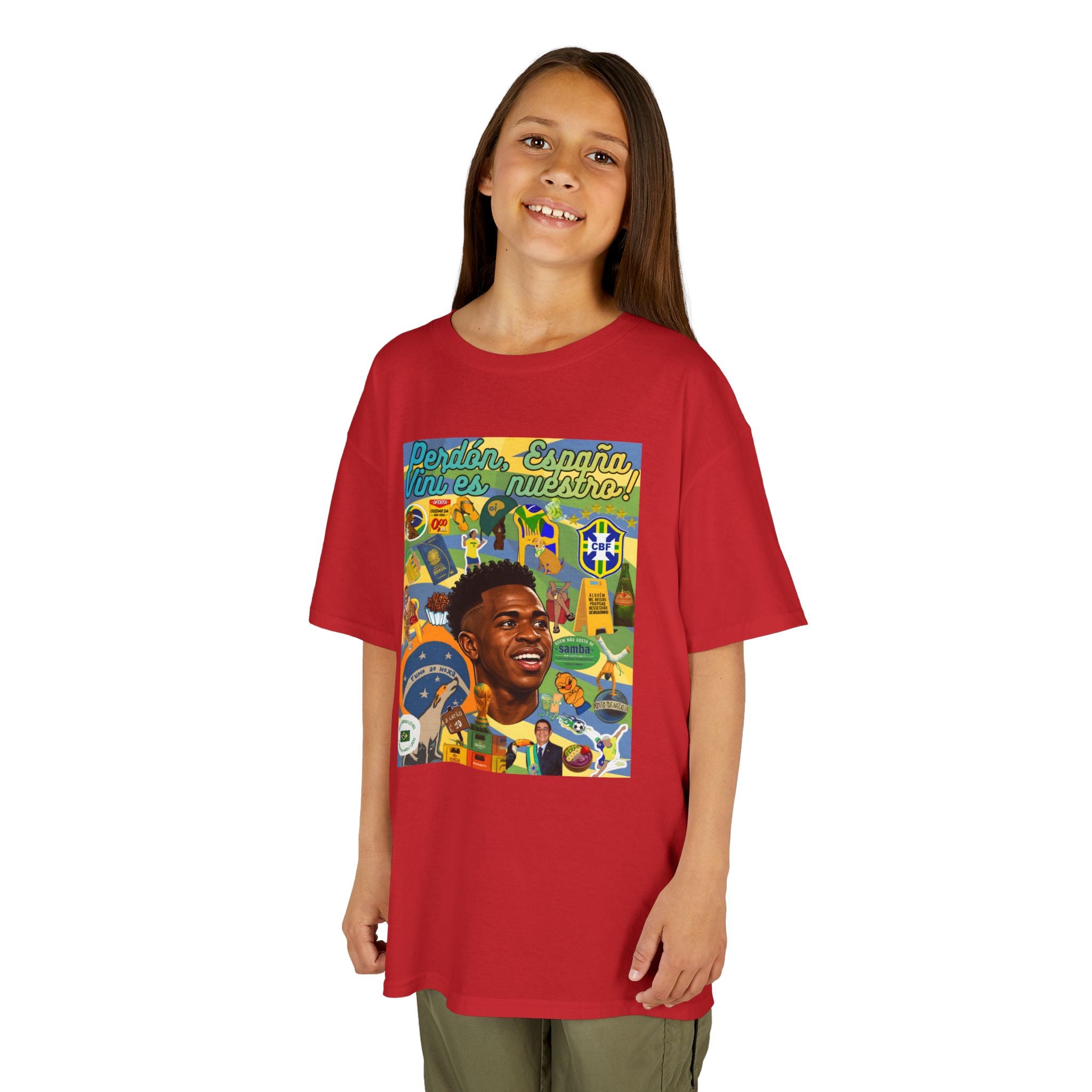 Unisex Kids 100% Algodão | Brasil x Espanha