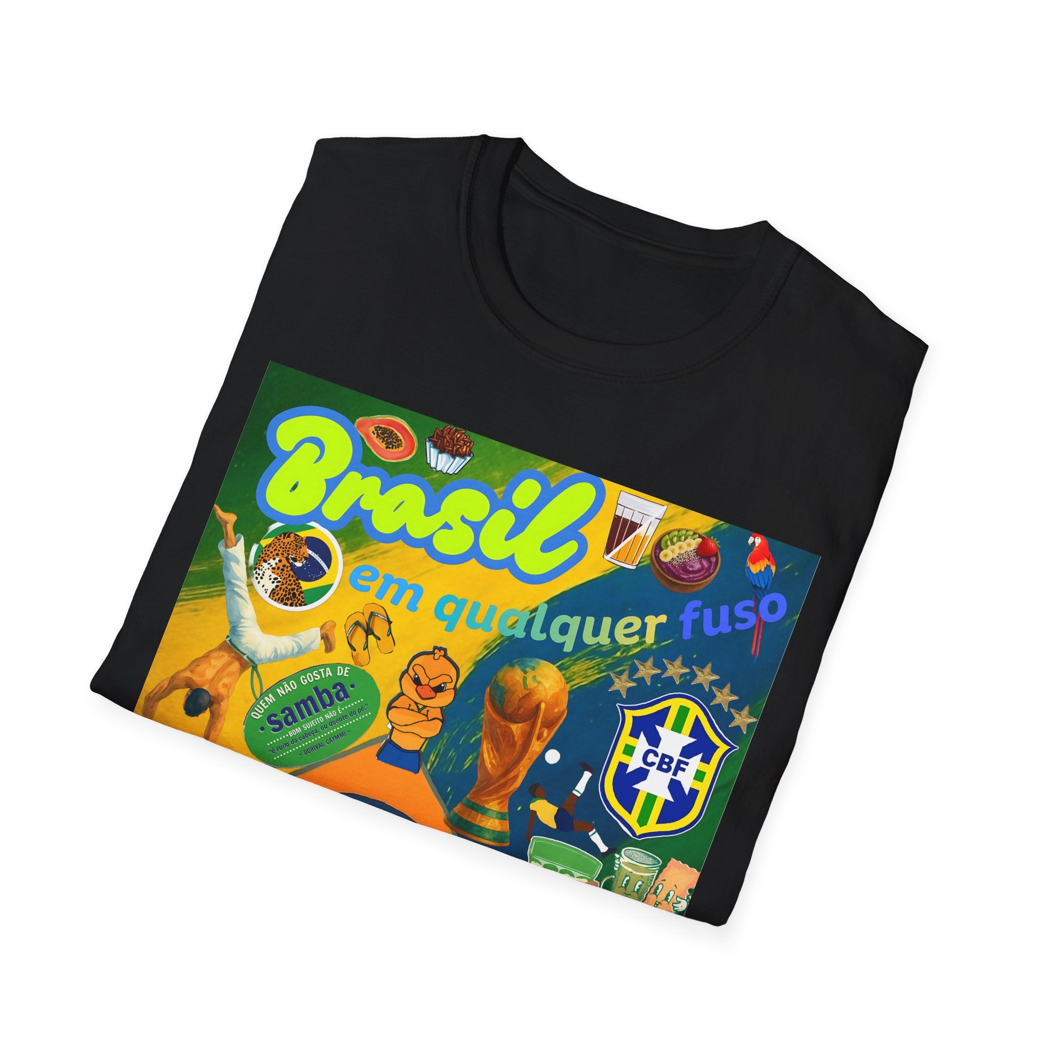 Unisex Graphic T-Shirt | Brasil em qualquer fuso.