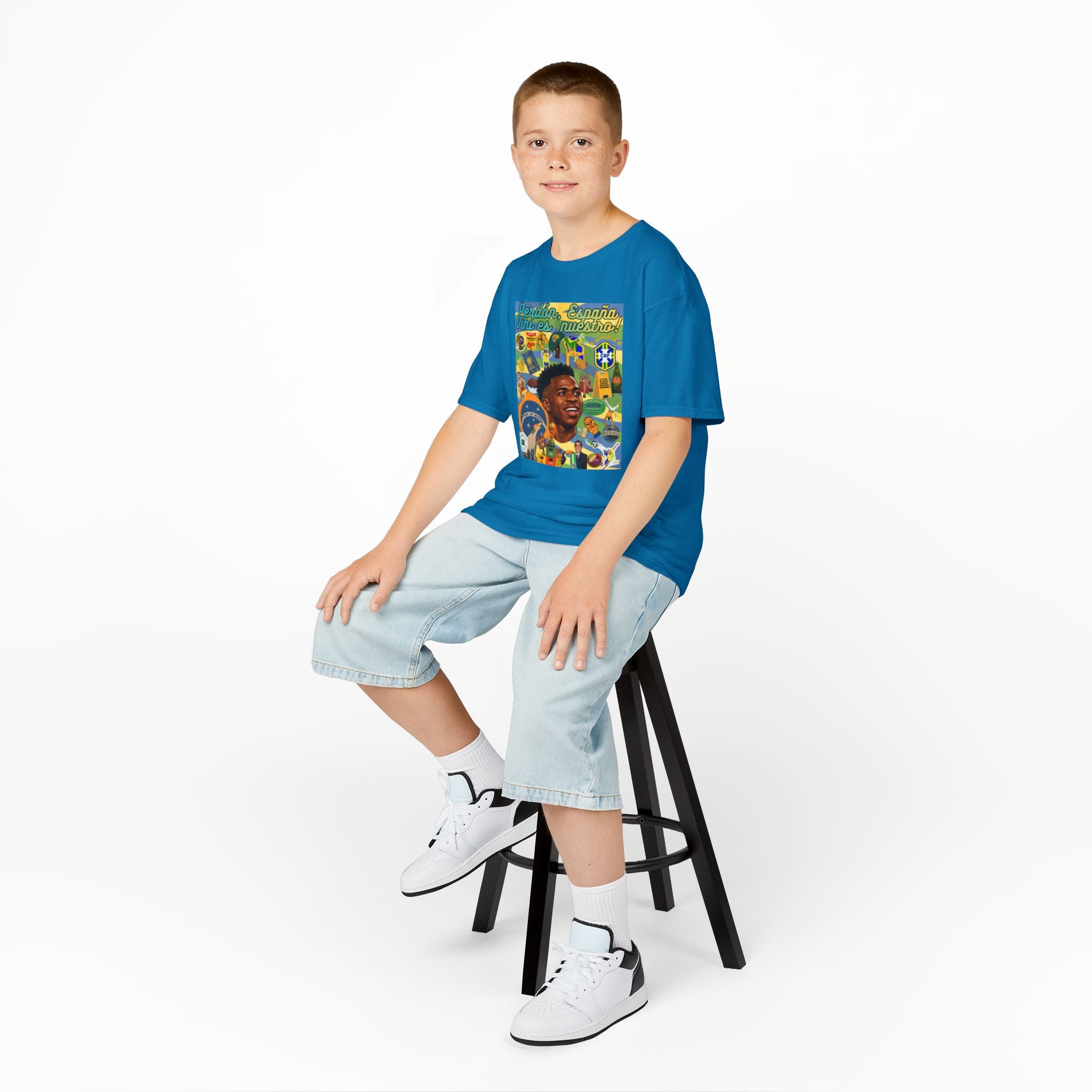 Unisex Kids 100% Algodão | Brasil x Espanha