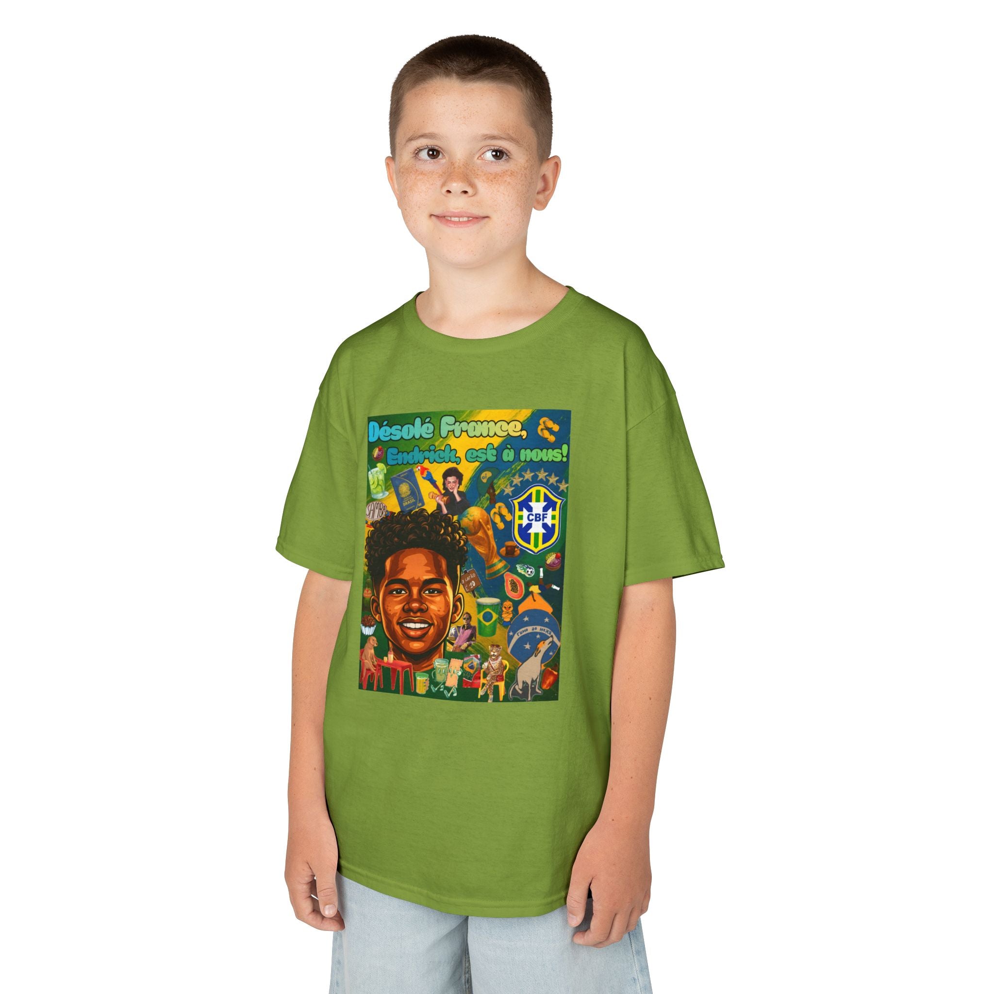 Unisex Kids 100% Algodão | Brasil x França