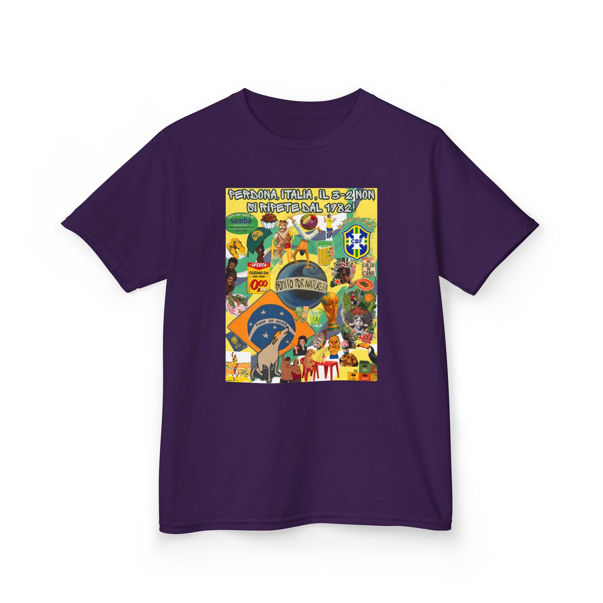 Unisex Kids 100% Algodão | Brasil x Itália