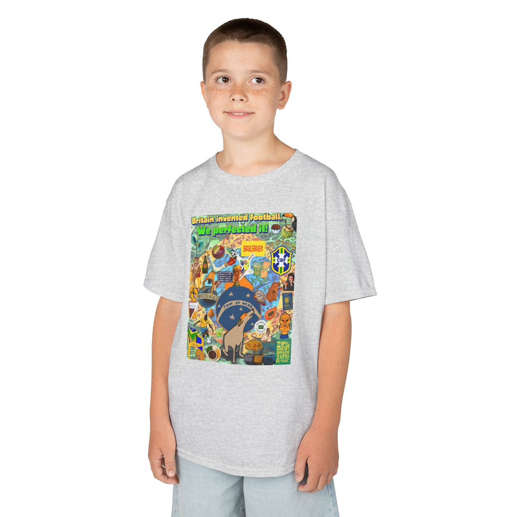 Unisex Kids 100% Algodão | Brasil x Britain - O jogo nasceu lá, mas o Brasil o elevou a outro patamar!