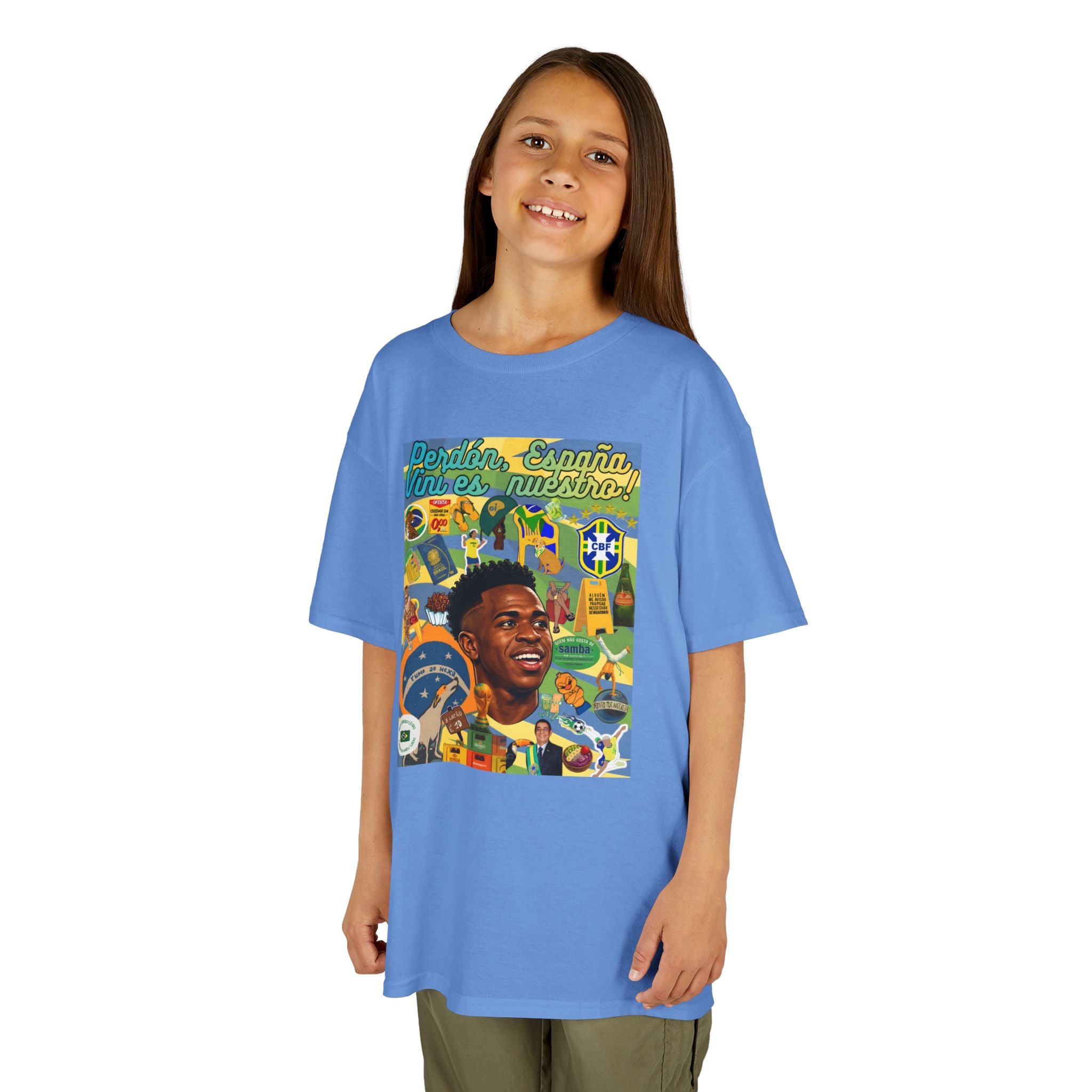 Unisex Kids 100% Algodão | Brasil x Espanha