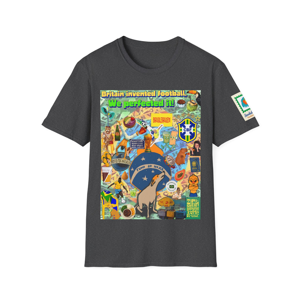 Unisex Graphic T-Shirt | Brasil x Britain - O jogo nasceu lá, mas o Brasil o elevou a outro patamar!