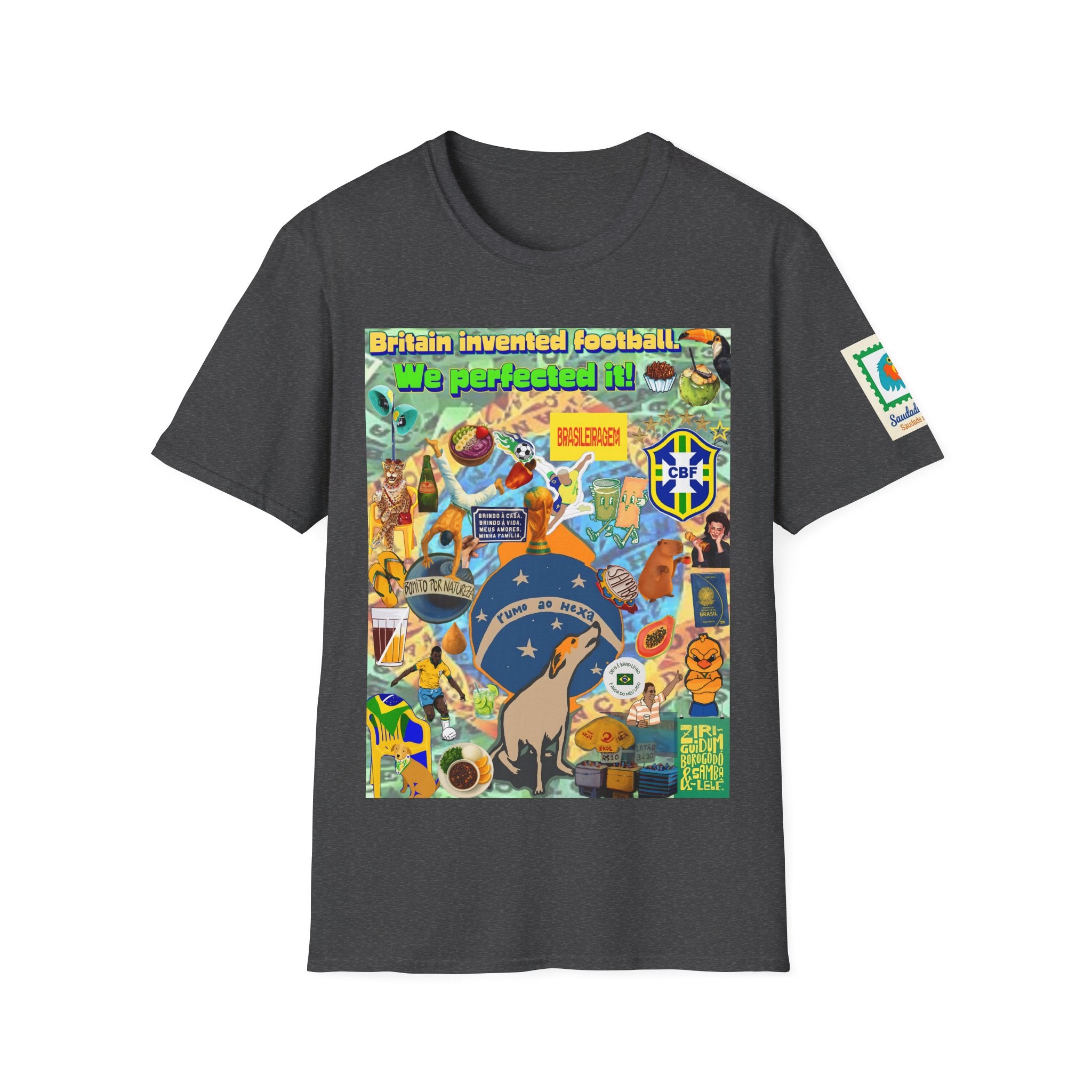 Unisex Graphic T-Shirt | Brasil x Britain - O jogo nasceu lá, mas o Brasil o elevou a outro patamar!
