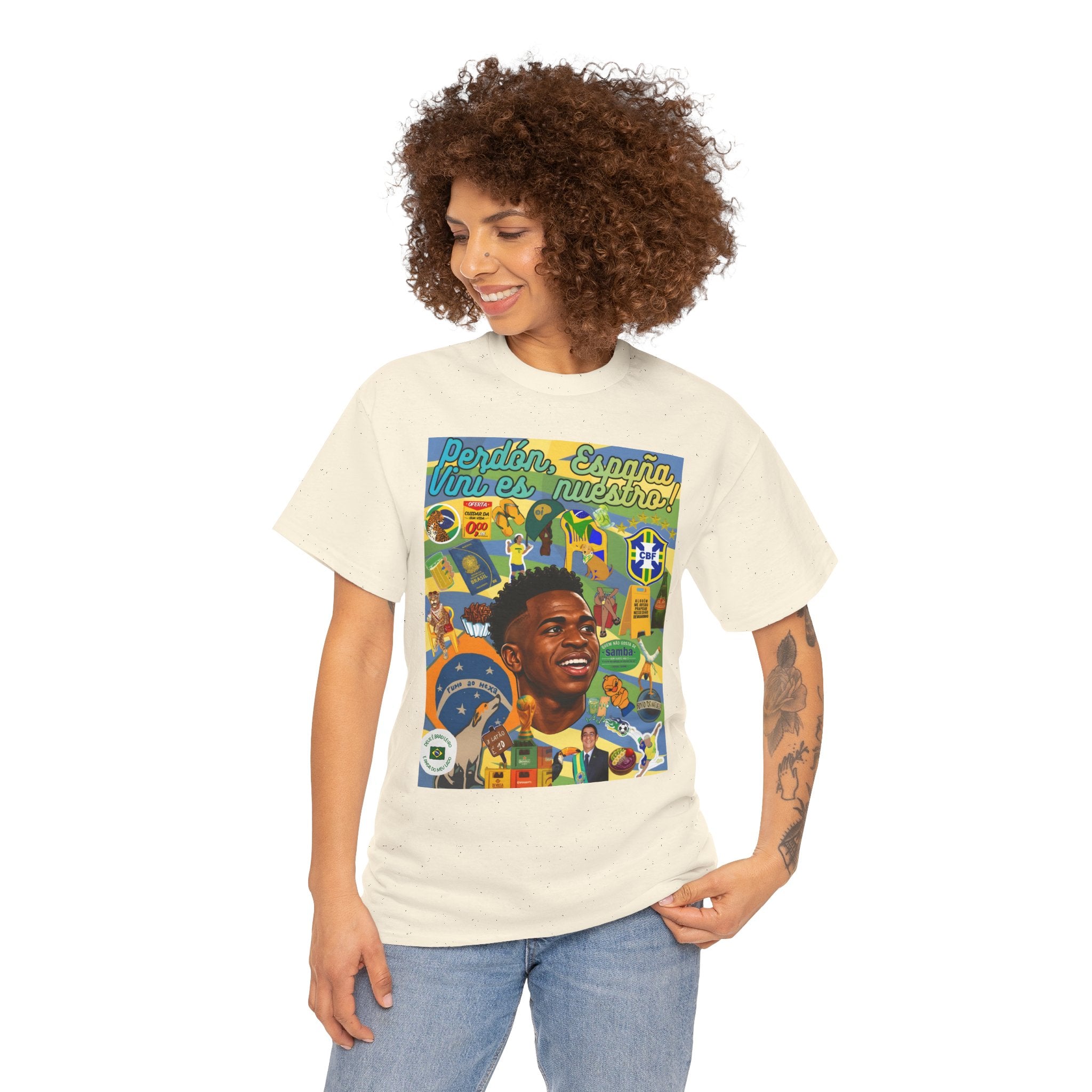 Unisex 100% Algodão OEKO-TEX®  | Brasil x Espanha