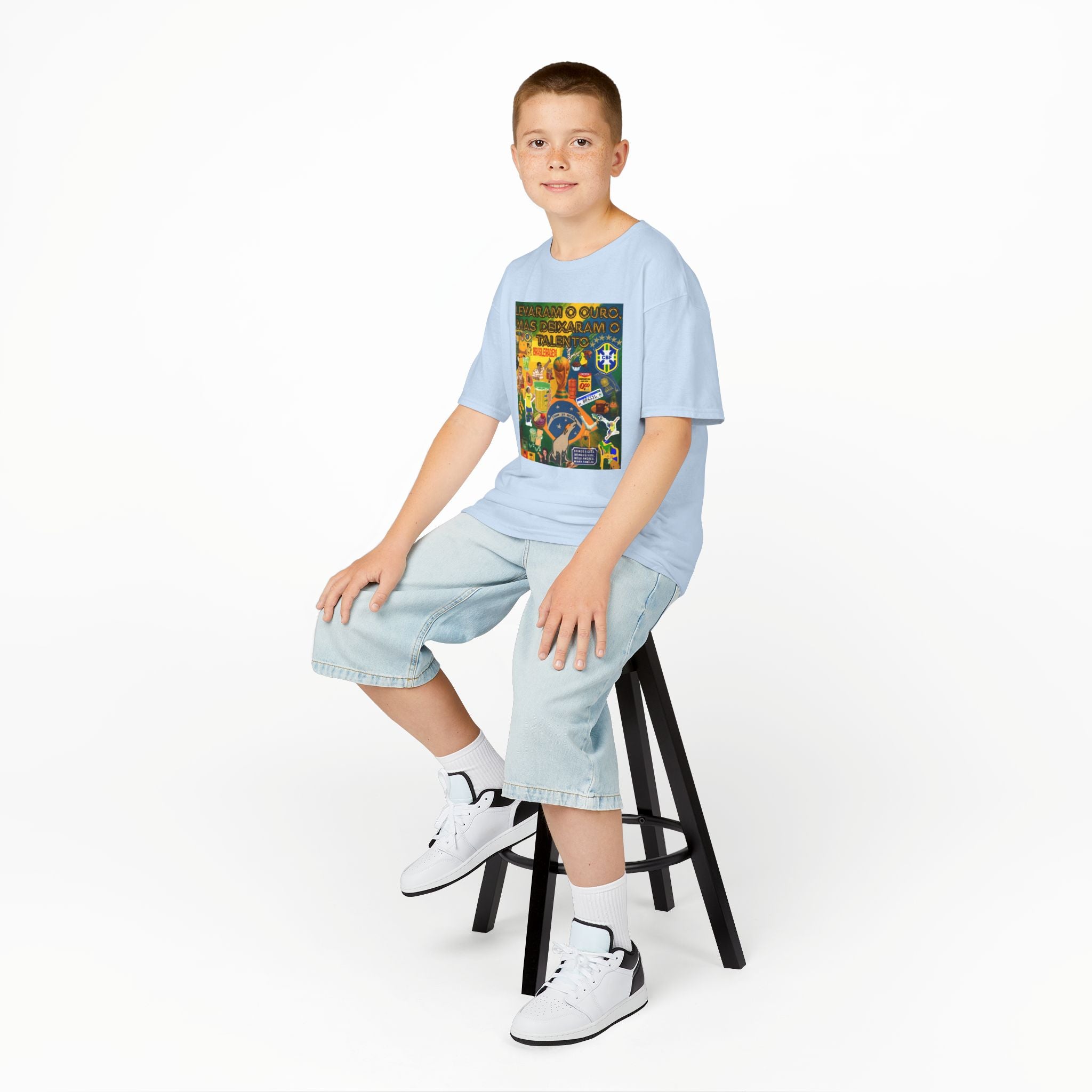 Unisex Kids 100% Algodão | Brasil x Portugal