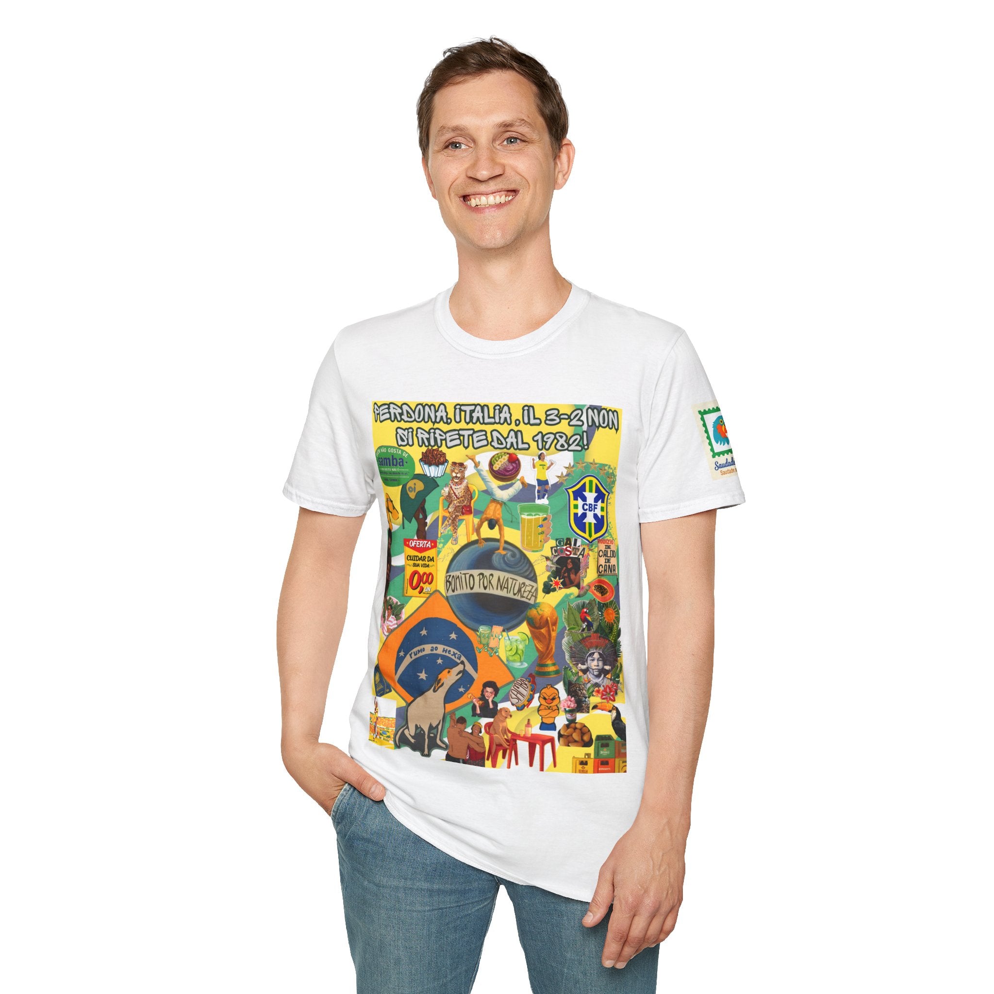 Unisex Graphic T-Shirt | Brasil x Itália