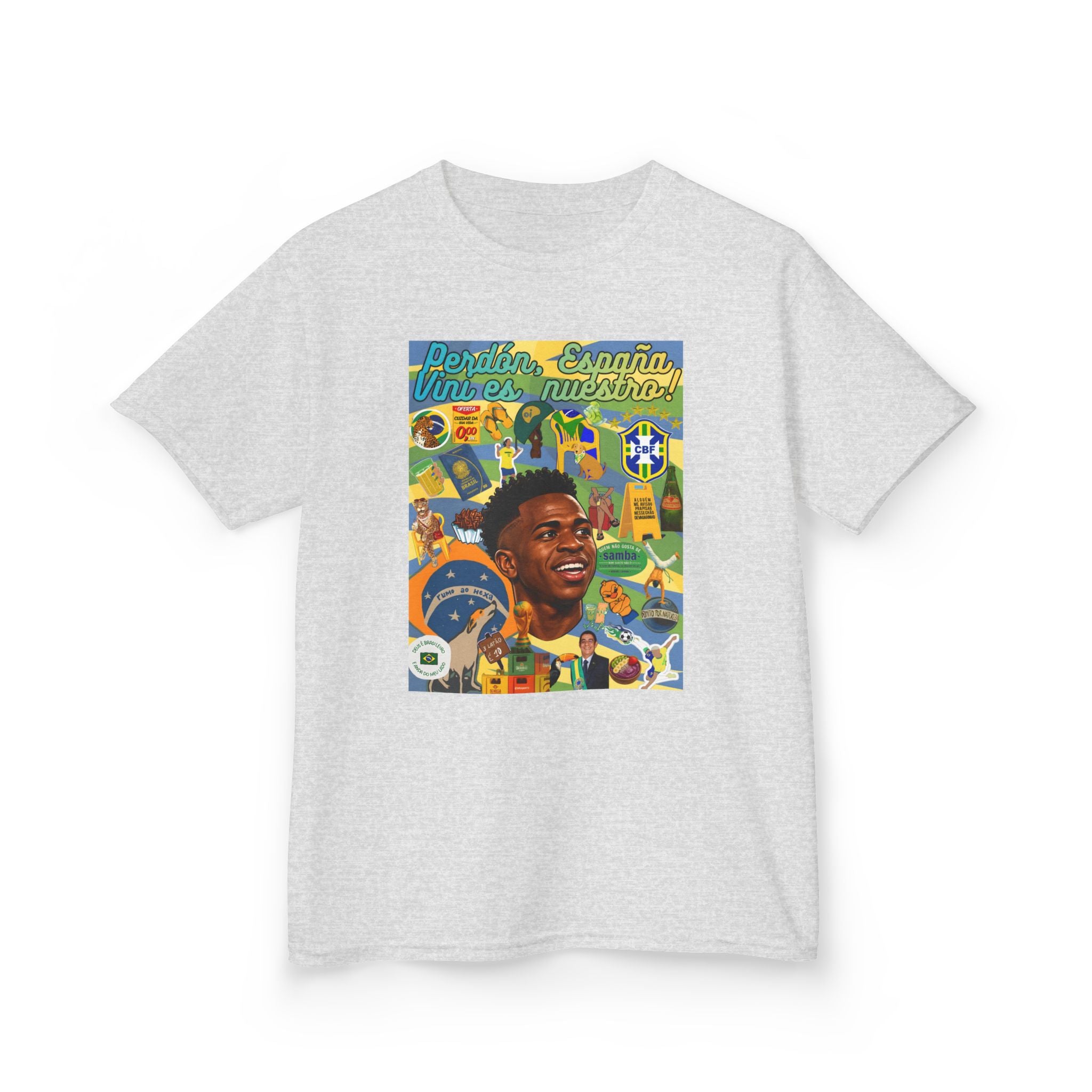 Unisex Kids 100% Algodão | Brasil x Espanha