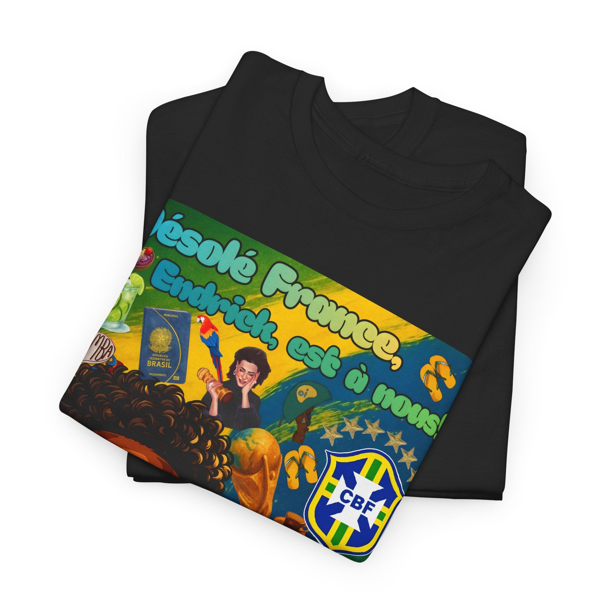 Unisex 100% Algodão OEKO-TEX®  | Brasil x França