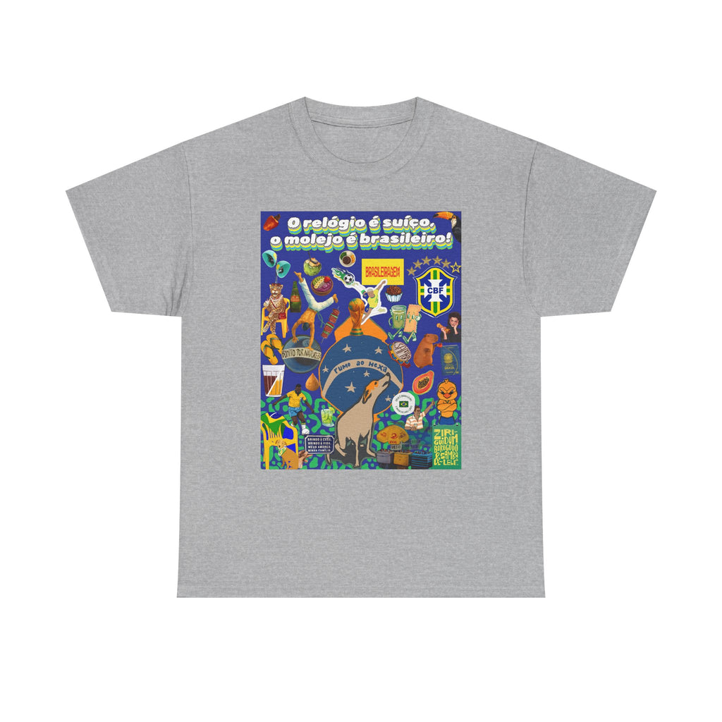 Unisex 100% Algodão OEKO-TEX®  | Brasil x Suíça - O relógio é suíço, mas o molejo é nosso!